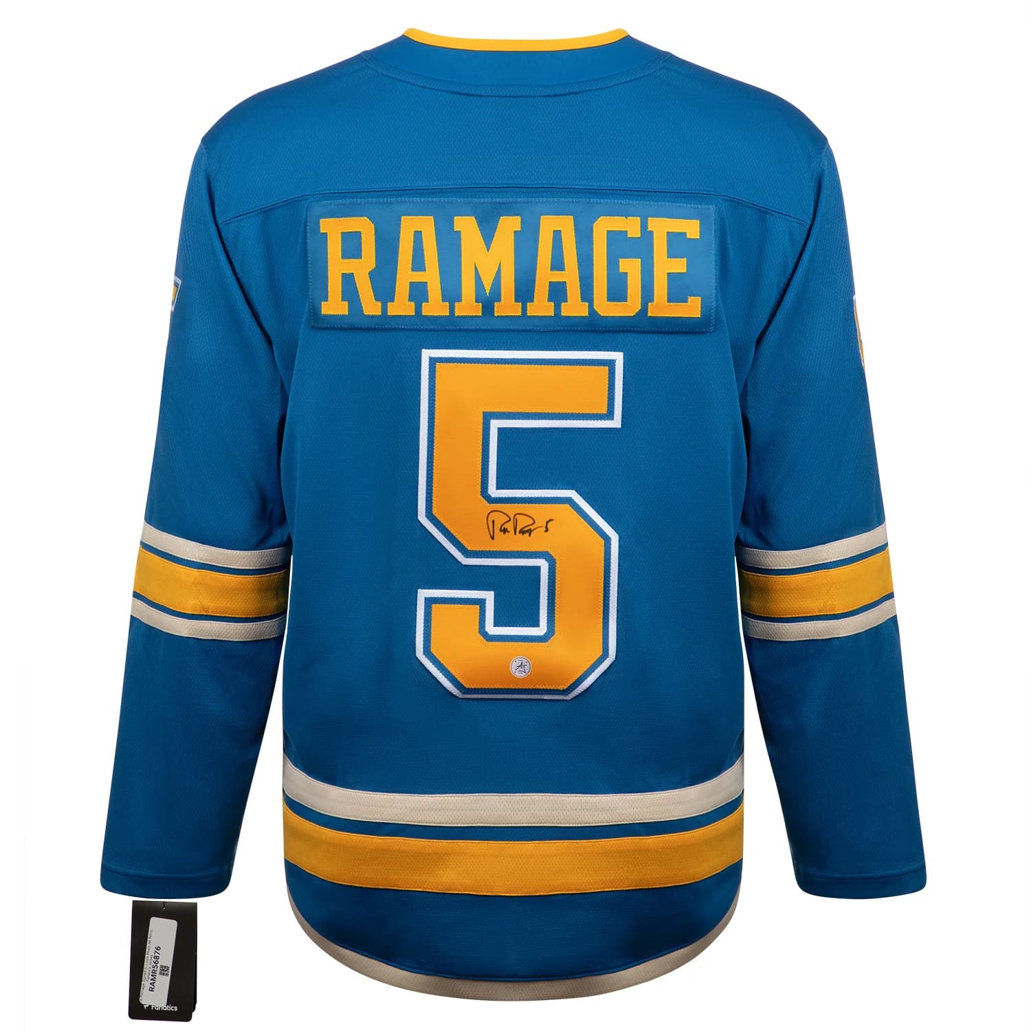 Rob Ramage Signed St Louis Blues Blue Fanatics Breakaway Jersey Rob Ramage Jersey blue-breakaway, St. Louis Blues, supplier stock photo