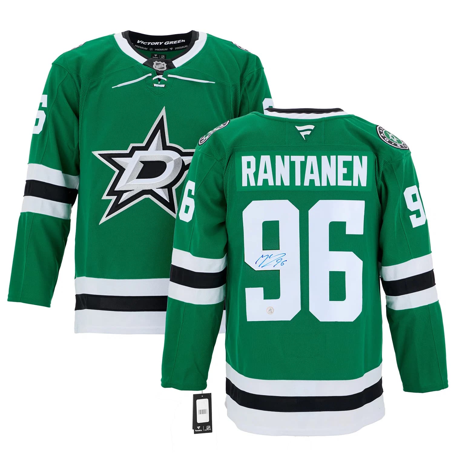 Mikko Rantanen Autographed Dallas Stars Fanatics Premium Jersey Mikko Rantanen Jersey premium, Dallas Stars, view 3, supplier stock photo
