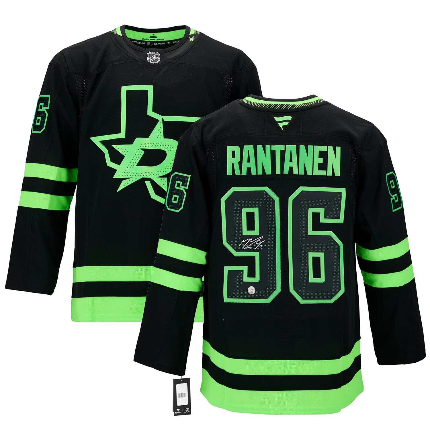 Mikko Rantanen Signed Dallas Stars Alt Black Fanatics Premium Jersey Mikko Rantanen Jersey mikko-rantanen-dallas-stars-alt-black, Dallas Stars, view 3, supplier stock photo