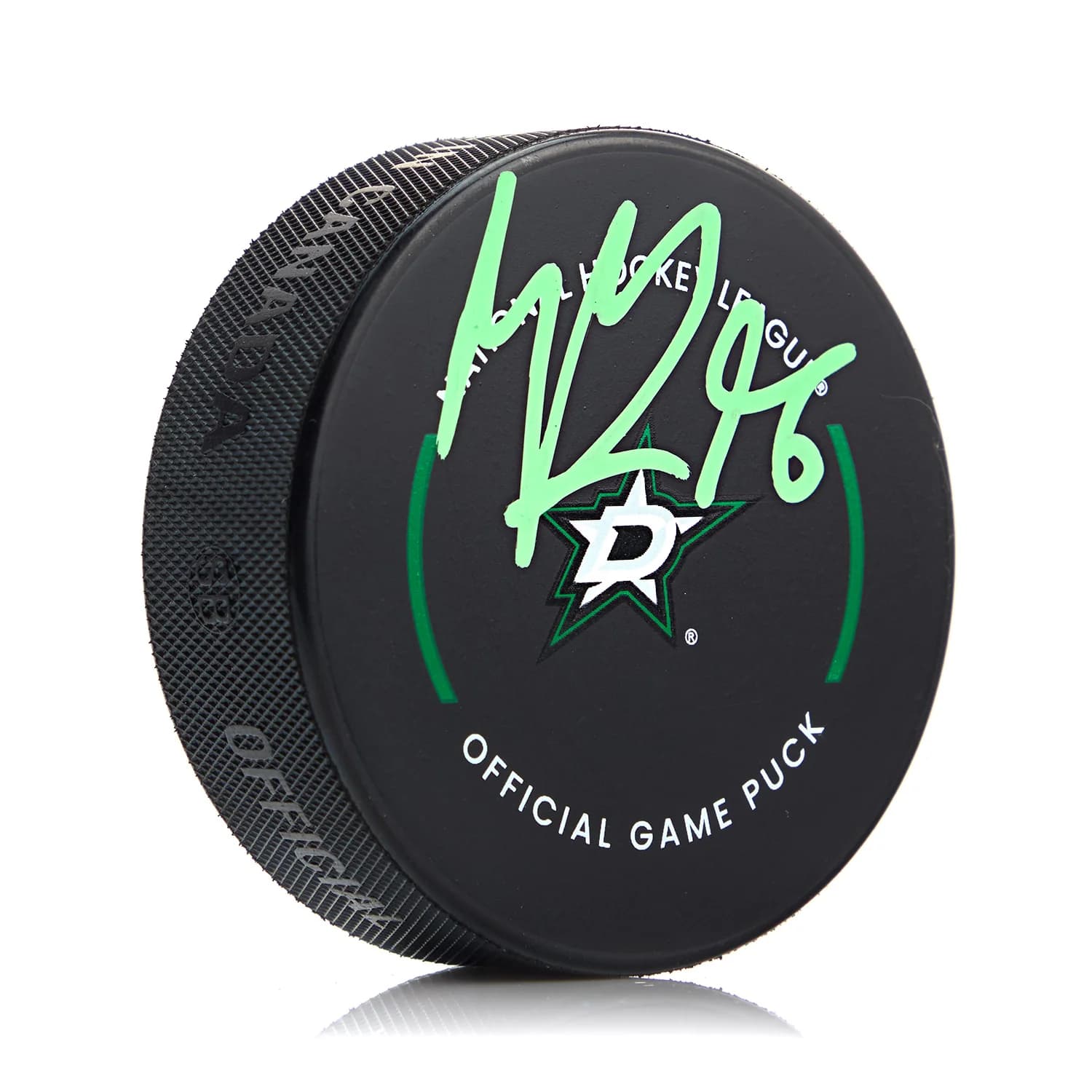 Mikko Rantanen Signed Dallas Stars Official Game Puck Mikko Rantanen Puck game, Dallas Stars, supplier stock photo