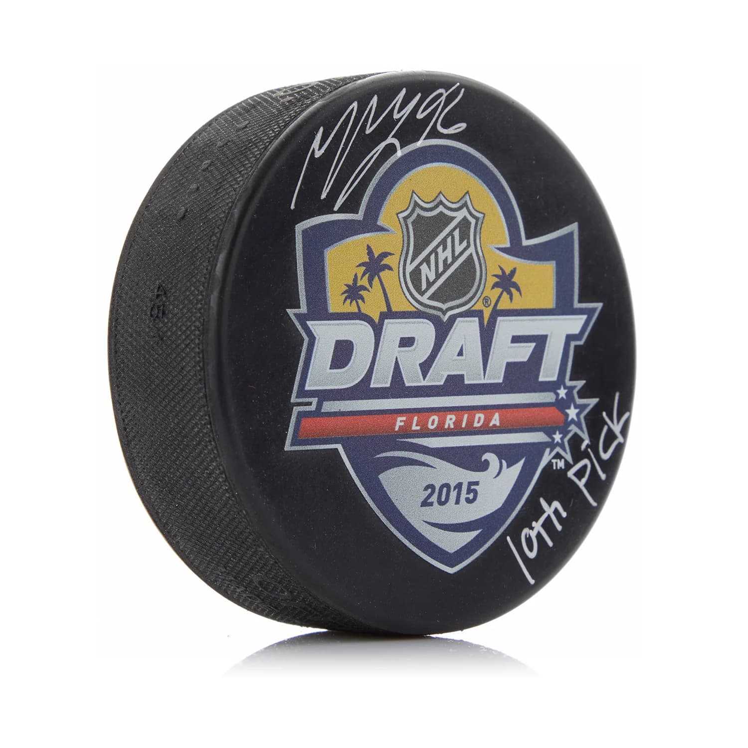 Mikko Rantanen Signed 2015 NHL Entry Draft Puck with 10th Pick Note Mikko Rantanen Puck mikko-rantanen-2015-nhl-entry-draft, supplier stock photo