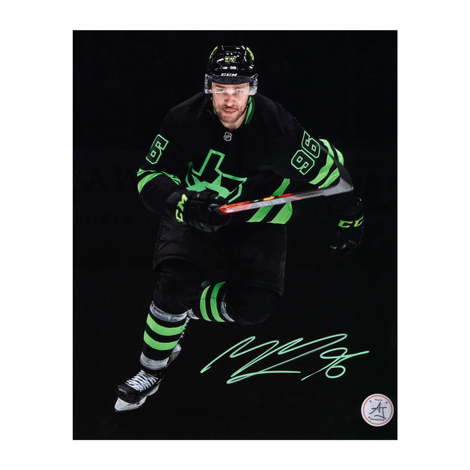 Mikko Rantanen Autographed Dallas Stars Blackout 8x10 Photo Mikko Rantanen Photo 8x10-blackout, Dallas Stars, supplier stock photo