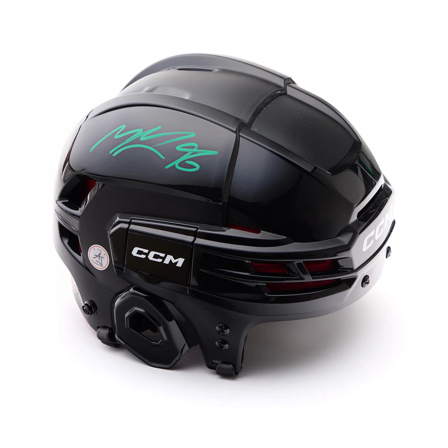 Mikko Rantanen Signed Black CCM Hockey Helmet Mikko Rantanen Helmet black-ccm-hockey, supplier stock photo