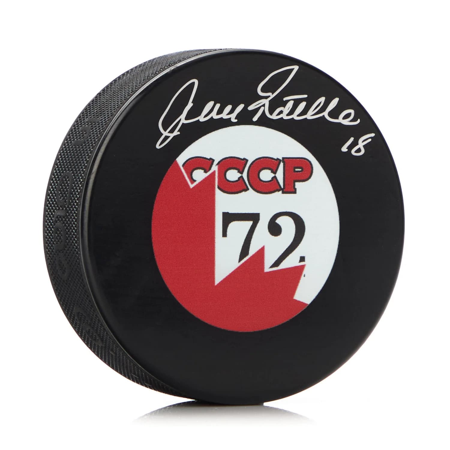 Jean Ratelle Signed 1972 Summit Series Canada CCCP Hockey Puck Jean Ratelle Puck 1972-summit-series-canada-cccp-hockey, supplier stock photo