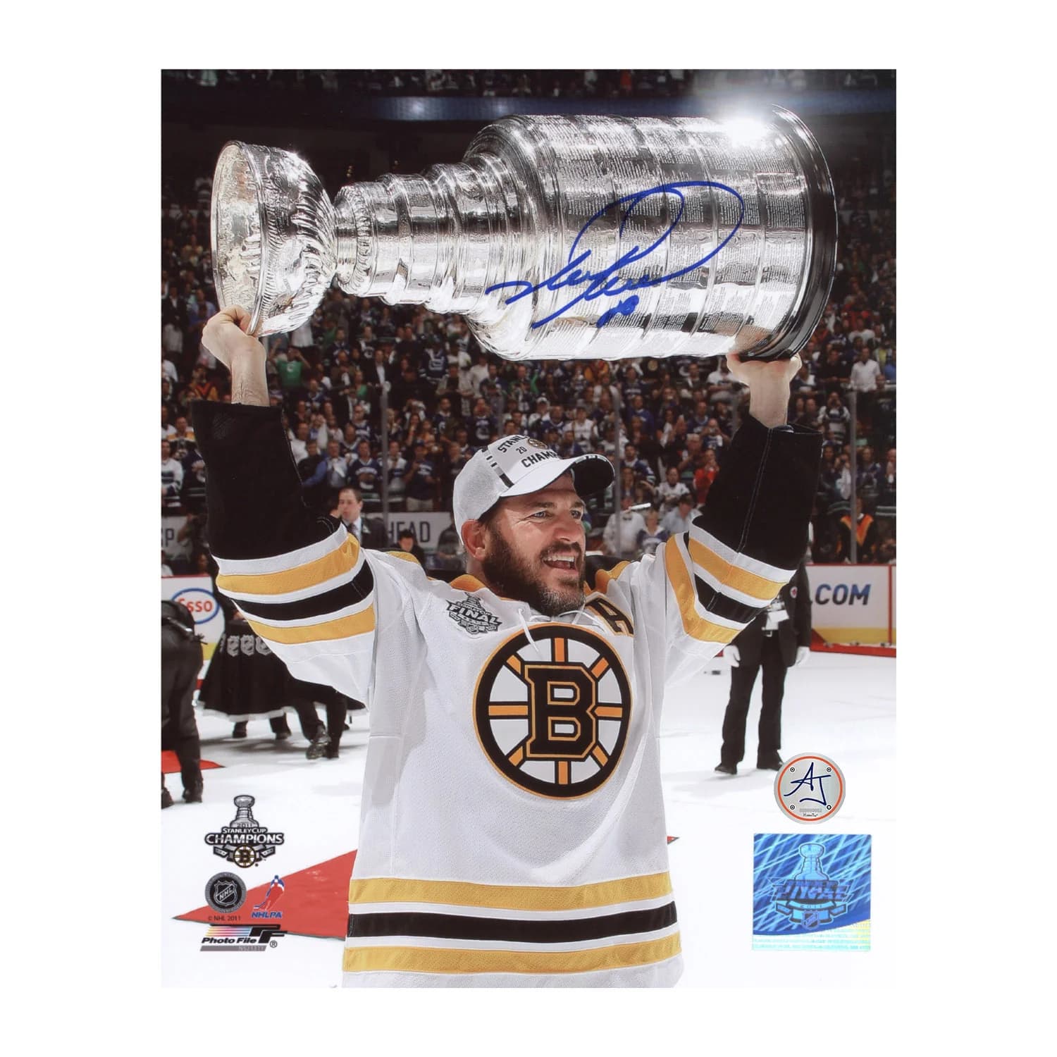 Mark Recchi Autographed Boston Bruins Stanley Cup 8x10 Photo Mark Recchi Photo 8x10-stanley-cup, Boston Bruins, supplier stock photo
