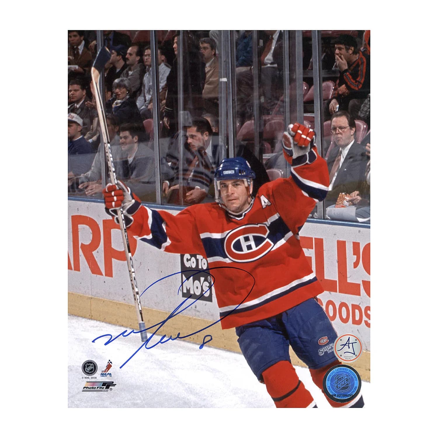 Mark Recchi Autographed Montreal Canadiens Goal Celebration 8x10 Photo Mark Recchi Photo 8x10-goal-celebration, Montreal Canadiens, supplier stock photo