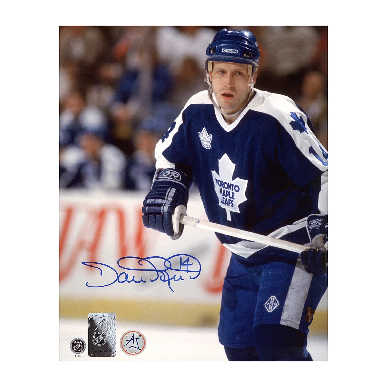Dave Reid Autographed Toronto Maple Leafs Game Action 8x10 Photo Dave Reid Photo 8x10-game-action, Toronto Maple Leafs, supplier stock photo