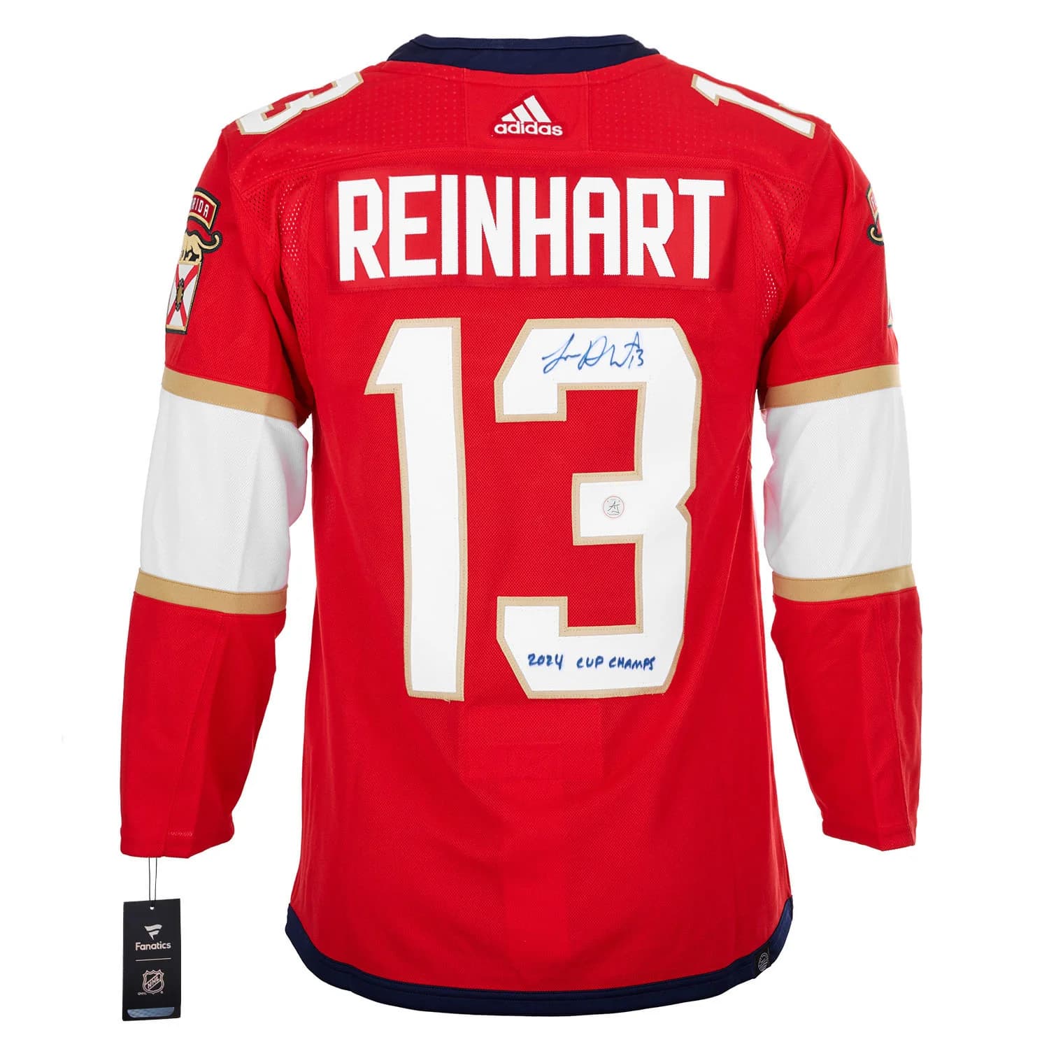 Sam Reinhart Florida Panthers Signed & Inscribed 2024 Stanley Cup adidas Jersey Sam Reinhart Jersey inscribed-2024-stanley-cup-adidas, Florida Panthers, supplier stock photo