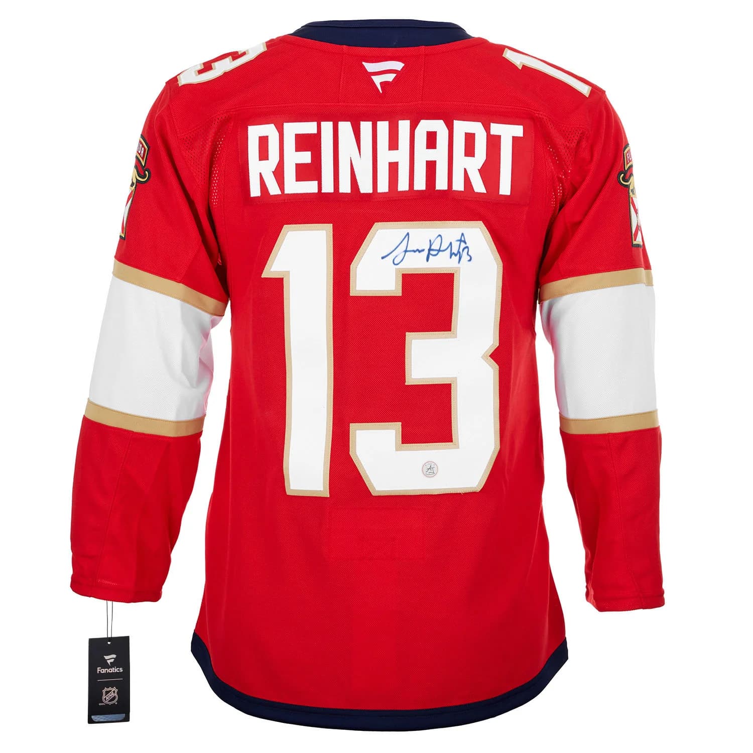 Sam Reinhart Autographed Florida Panthers Fanatics Premium Jersey Sam Reinhart Jersey premium, Florida Panthers, supplier stock photo