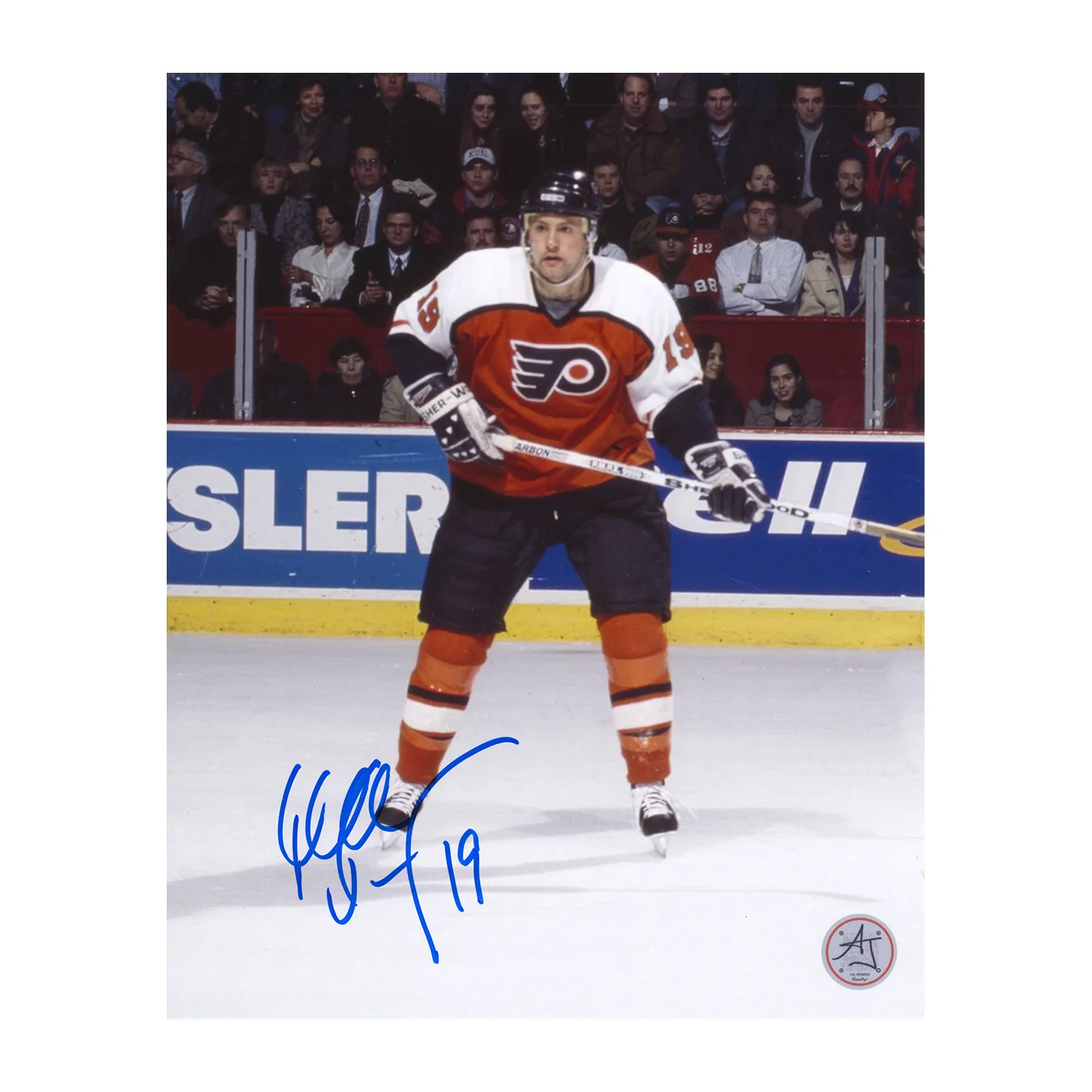 Mikael Renberg Autographed Philadelphia Flyers Hockey 8x10 Photo Mikael Renberg Photo 8x10-hockey, Philadelphia Flyers, supplier stock photo