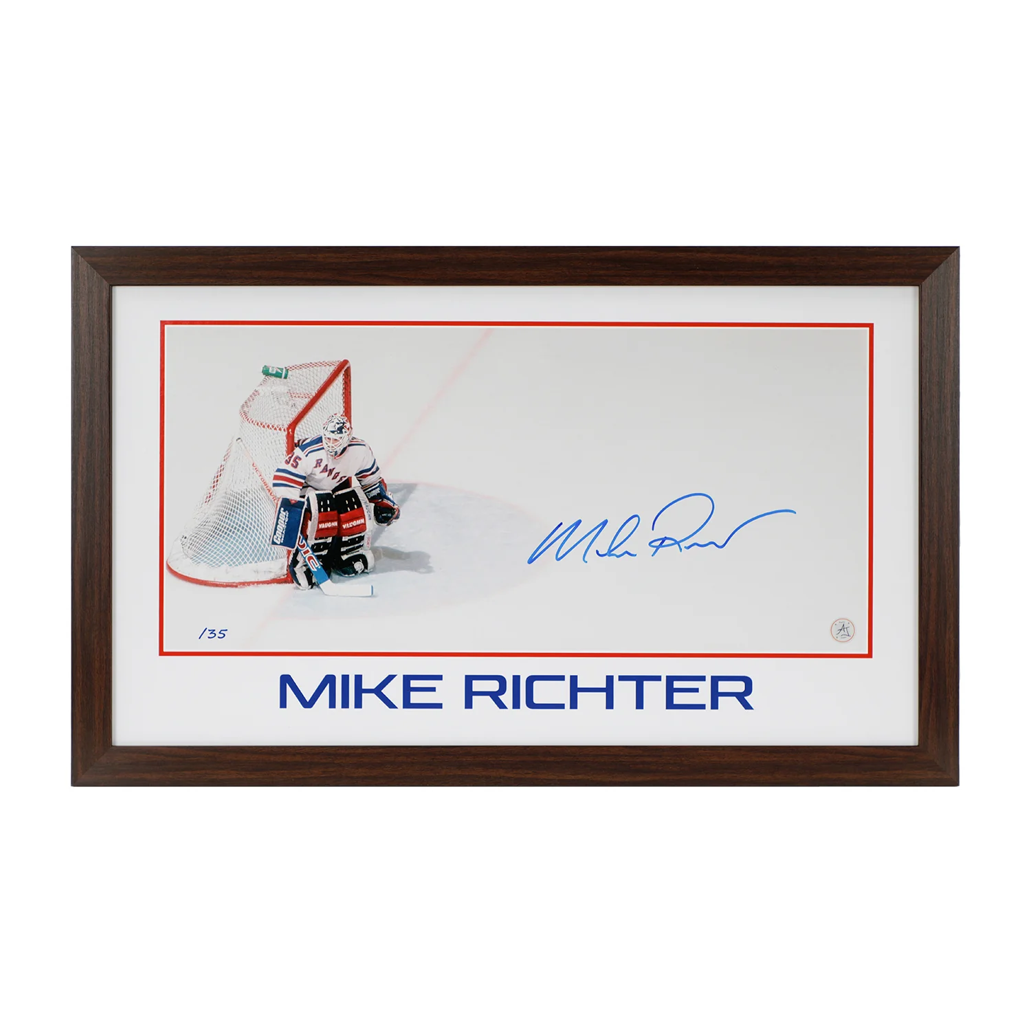 Mike Richter New York Rangers Prominent Signature 16x26 Frame #/35 Mike Richter Other 16x26-prominent-frame-35, New York Rangers, supplier stock photo