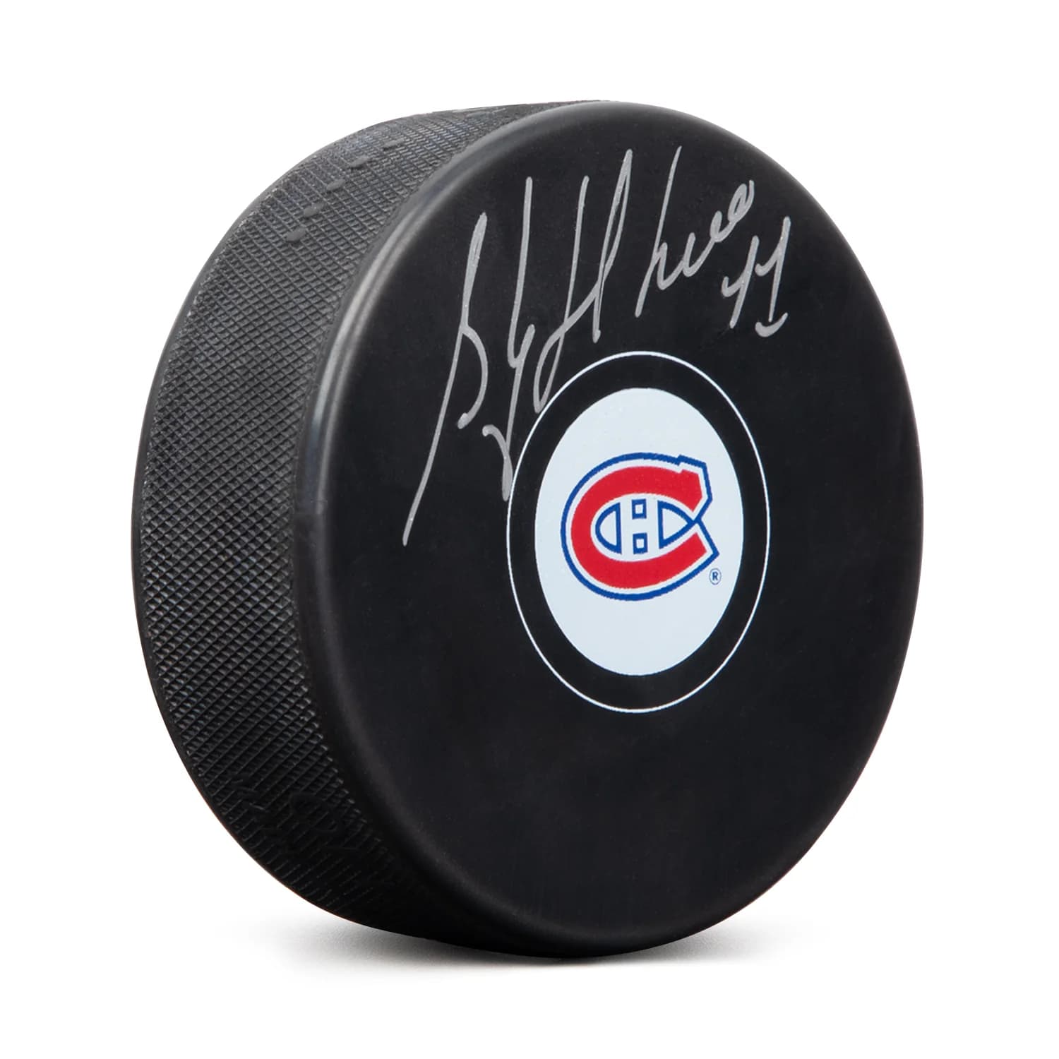 Stephane Richer Autographed Montreal Canadiens Hockey Puck Stephane Richer Puck hockey, Montreal Canadiens, supplier stock photo