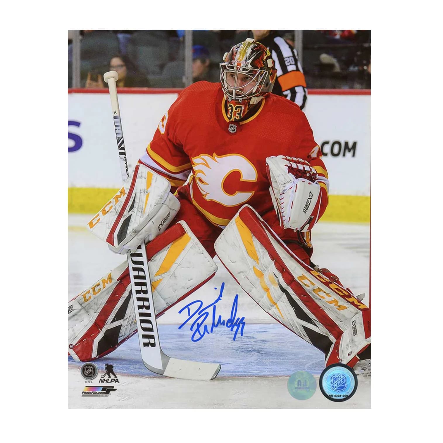 David Rittich Autographed Calgary Flames Goalie 8x10 Photo David Rittich Photo 8x10-goalie, Calgary Flames, supplier stock photo