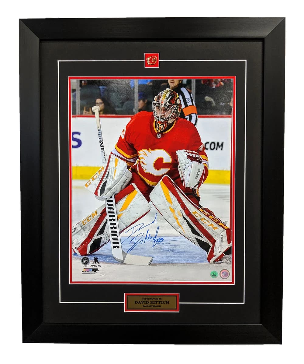 David Rittich Calgary Flames Signed Goalie 26x32 Frame David Rittich Other 26x32-david-rittich-calgary-flames-goalie-frame, Calgary Flames, supplier stock photo