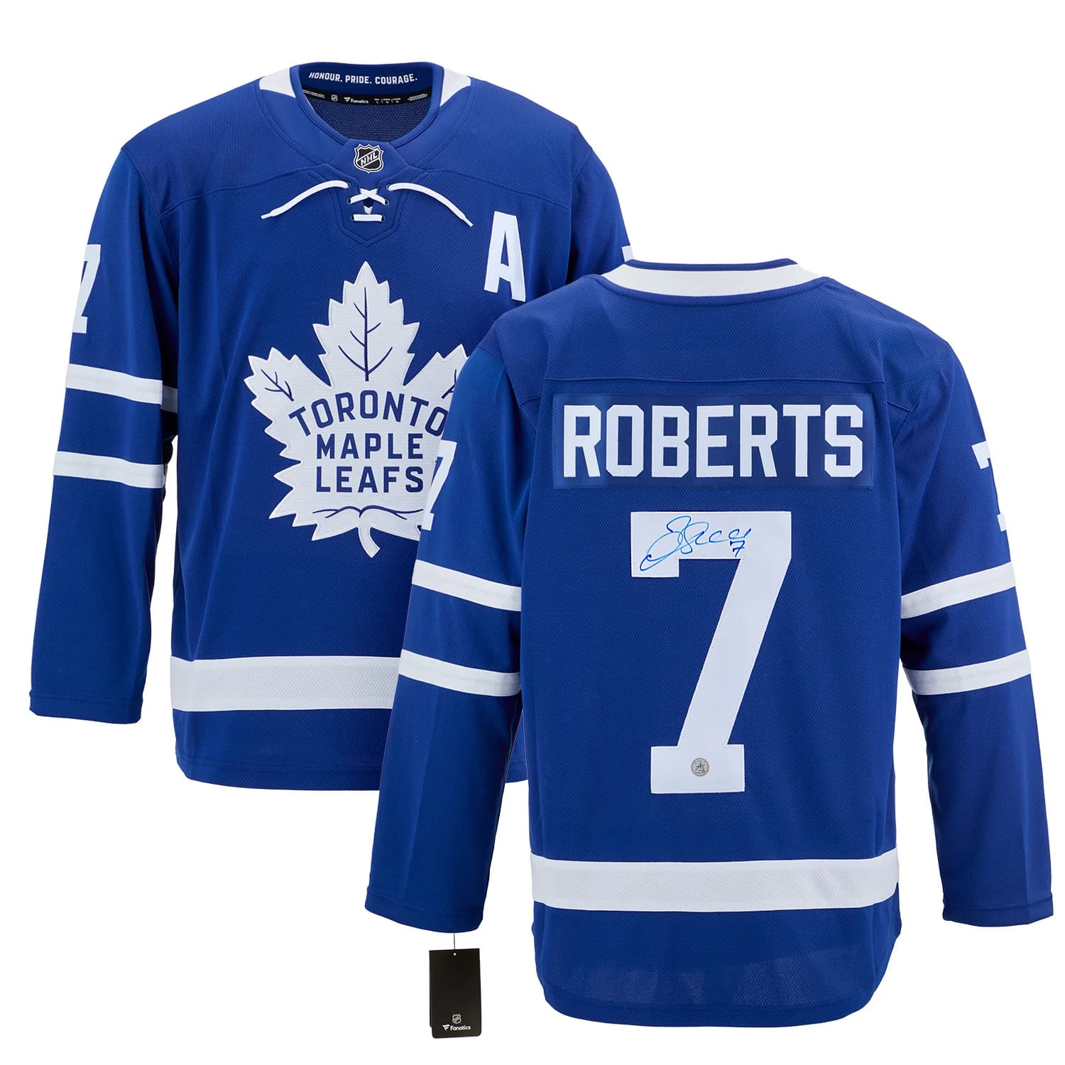 Gary Roberts Autographed Toronto Maple Leafs Fanatics Breakaway Jersey Gary Roberts Jersey breakaway, Toronto Maple Leafs, view 3, supplier stock photo