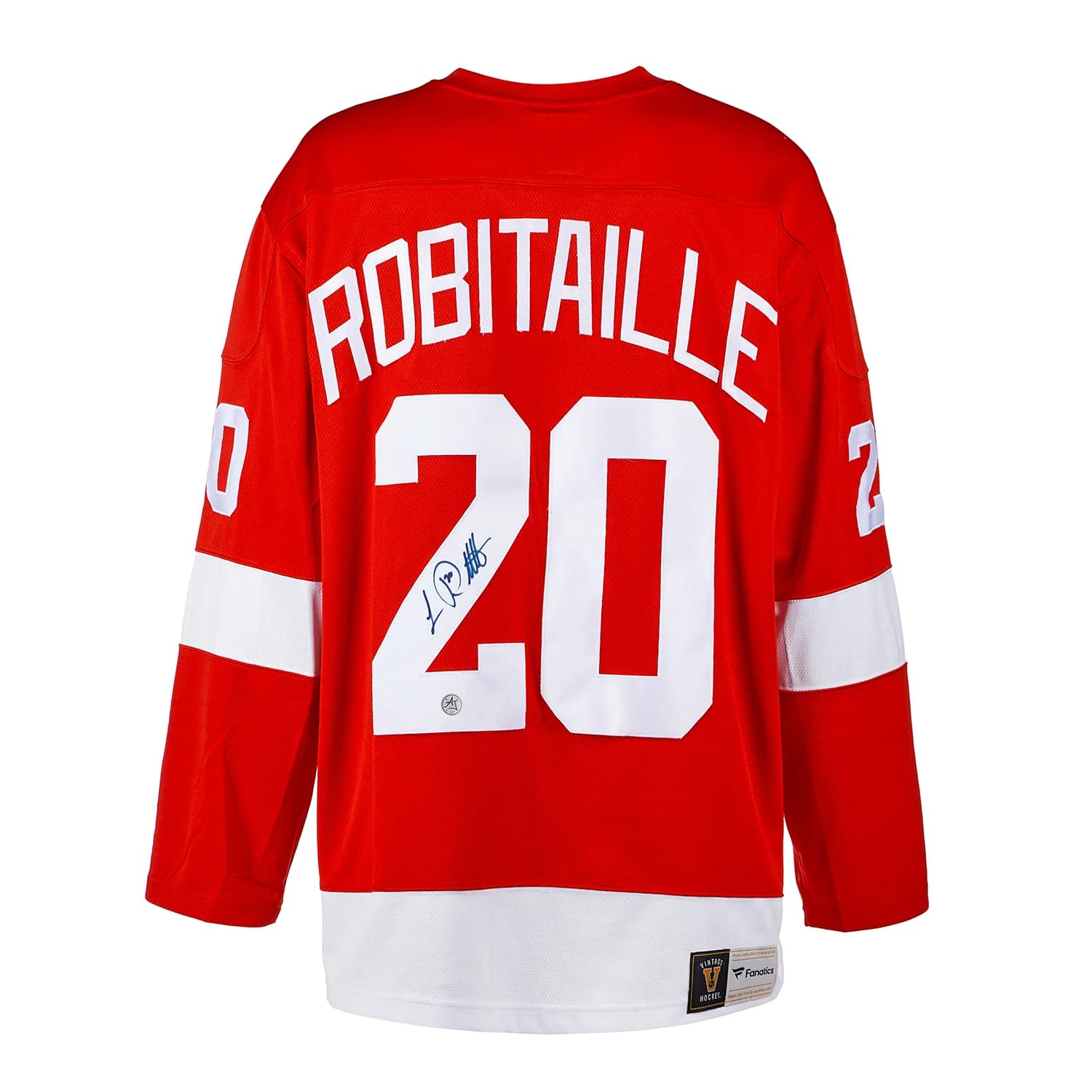 Luc Robitaille Autographed Detroit Red Wings Throwback Breakaway Jersey Luc Robitaille Jersey throwback-breakaway, Detroit Red Wings, supplier stock photo