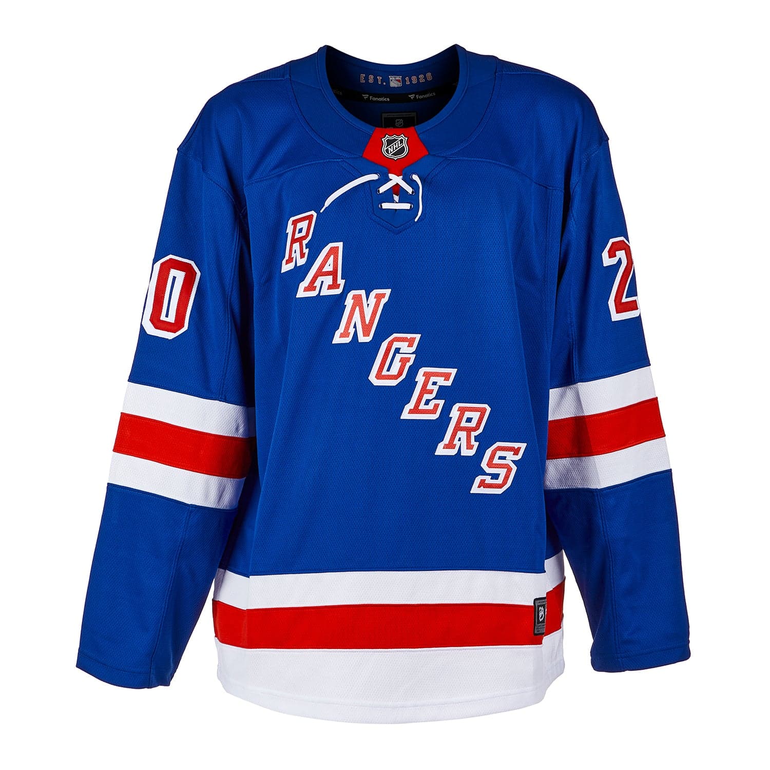 Luc Robitaille Autographed New York Rangers Fanatics Breakaway Jersey Luc Robitaille Jersey breakaway, New York Rangers, view 2, supplier stock photo