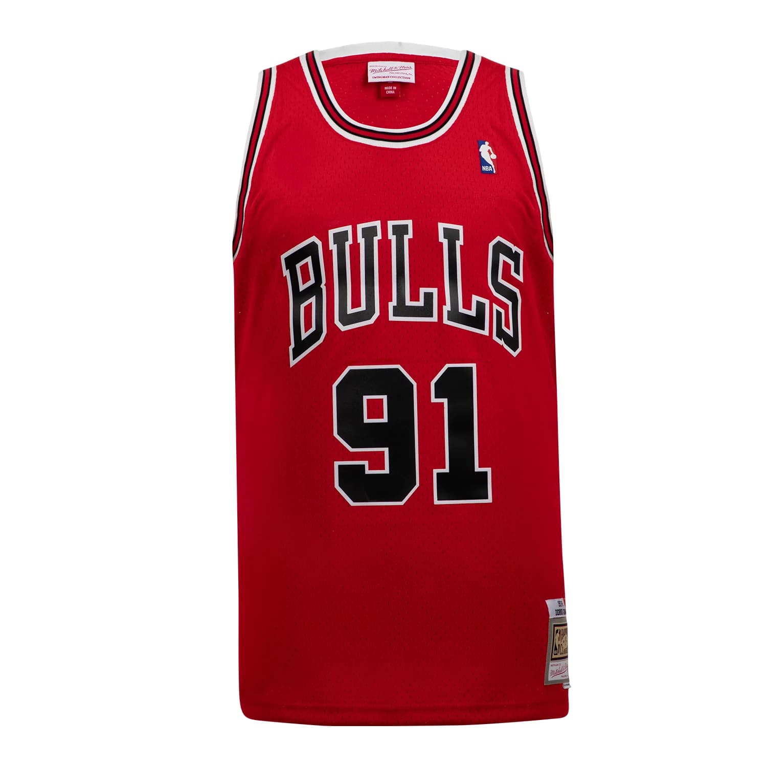 Dennis Rodman Autographed Chicago Bulls Mitchell & Ness Jersey Dennis Rodman Jersey mitchell-ness, Chicago Bulls, view 2, supplier stock photo