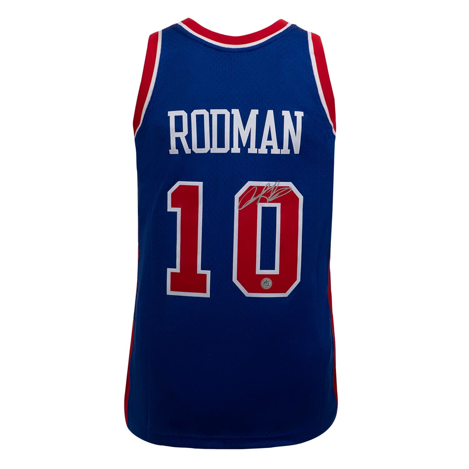 Dennis Rodman Autographed Detroit Pistons Mitchell & Ness Jersey Dennis Rodman Jersey mitchell-ness, Detroit Pistons, supplier stock photo