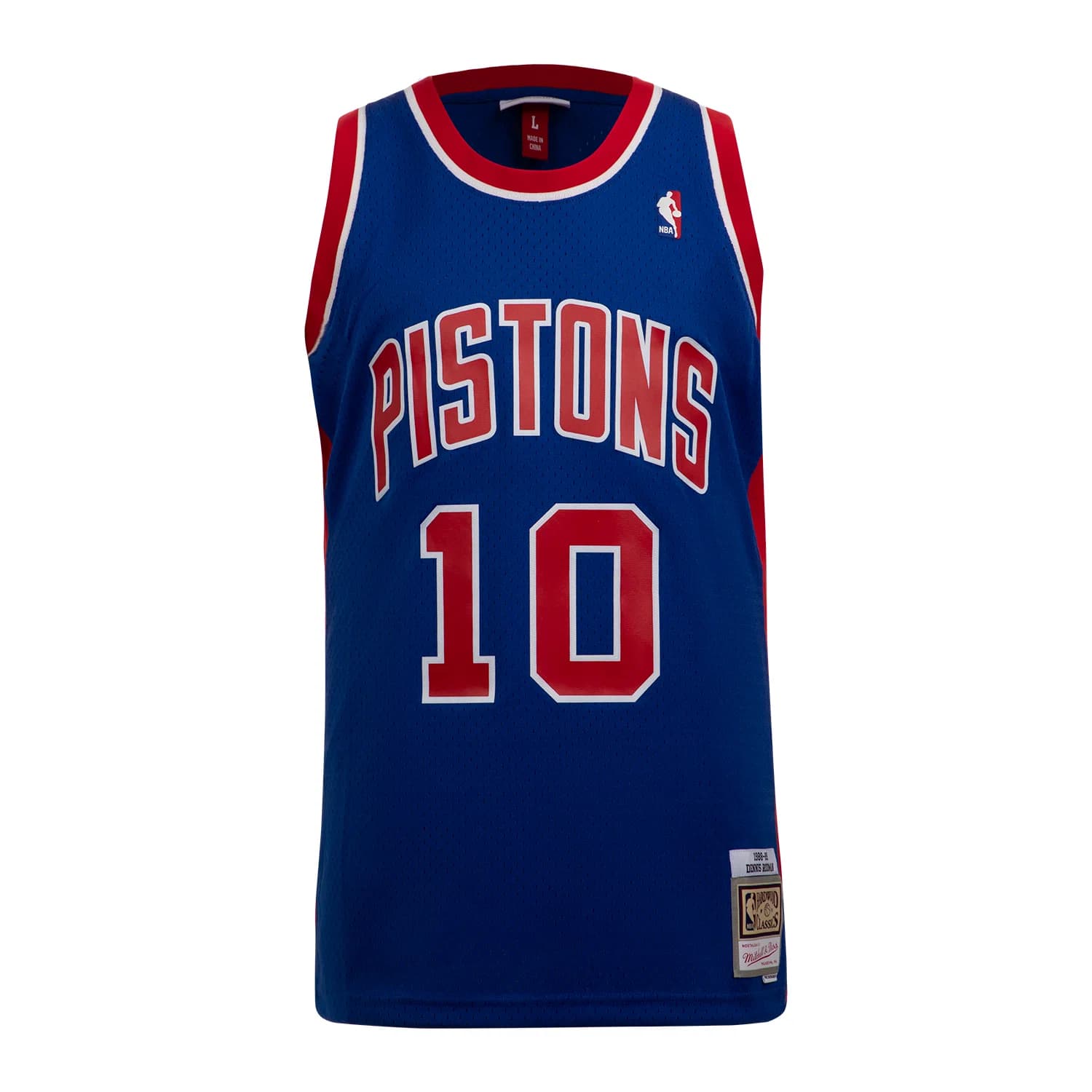 Dennis Rodman Autographed Detroit Pistons Mitchell & Ness Jersey Dennis Rodman Jersey mitchell-ness, Detroit Pistons, view 2, supplier stock photo