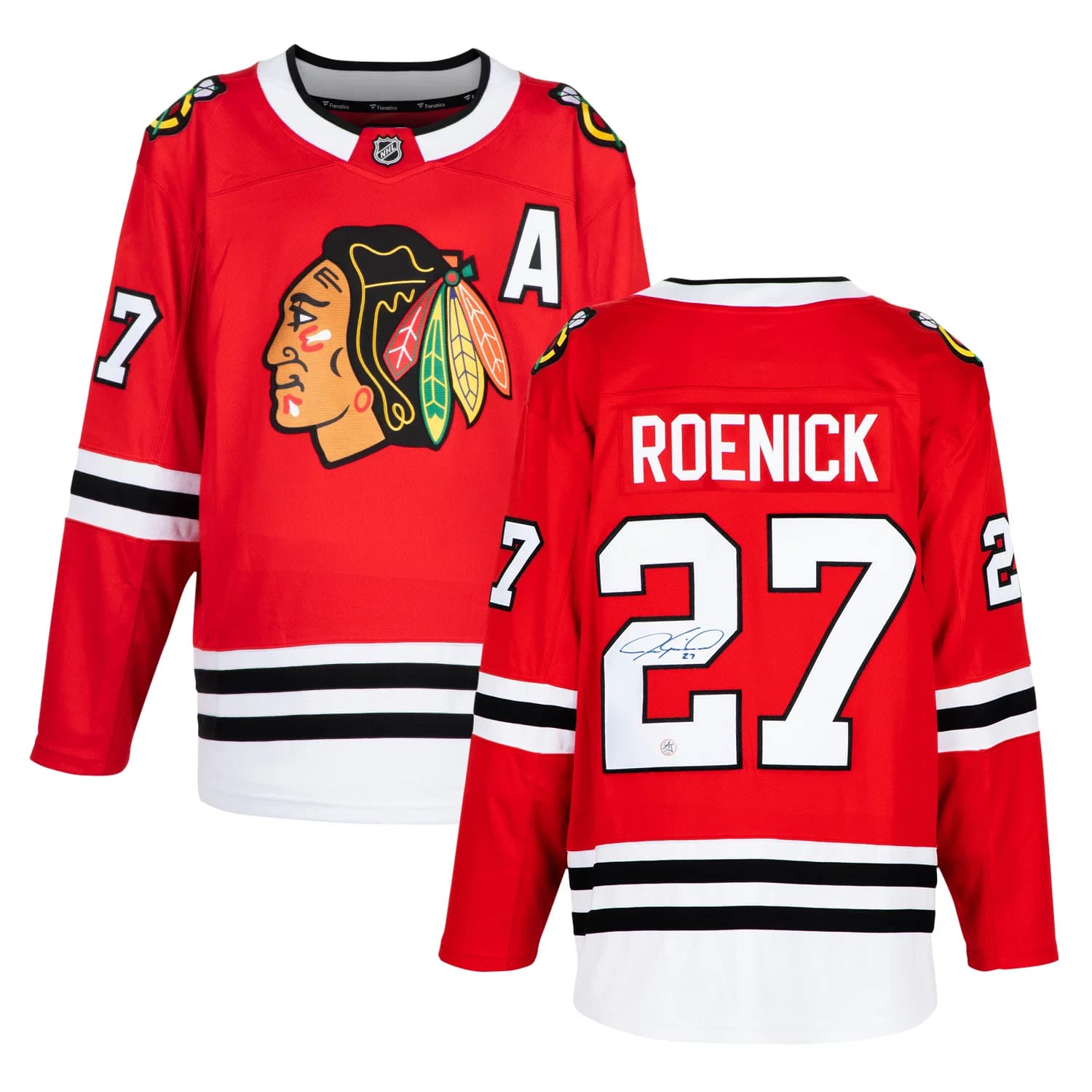 Jeremy Roenick Autographed Chicago Blackhawks Fanatics Breakaway Jersey Jeremy Roenick Jersey breakaway, Chicago Blackhawks, view 3, supplier stock photo