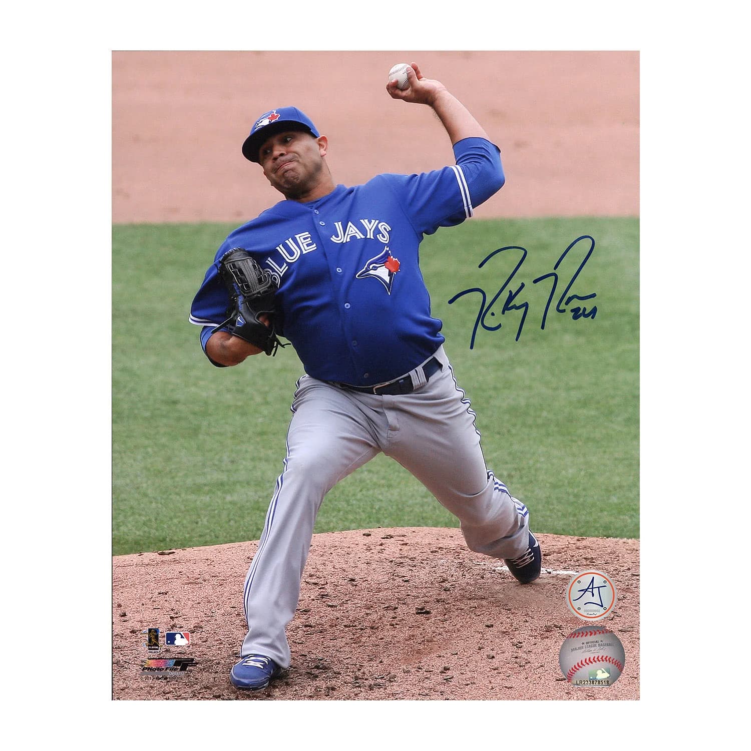 Ricky Romero Autographed Toronto Blue Jays Pitching 8x10 Photo Ricky Romero Photo 8x10-toronto-blue-jays-pitching, supplier stock photo