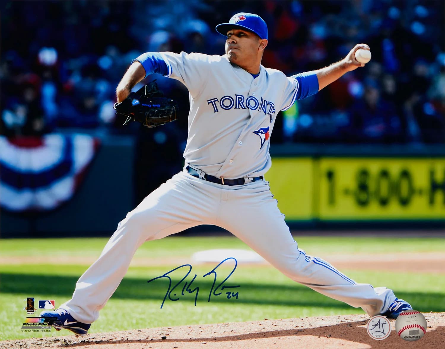 Ricky Romero Signed Toronto Blue Jays Baseball 11x14 Photo Ricky Romero Photo 11x14-ricky-romero-toronto-blue-jays-baseball, supplier stock photo