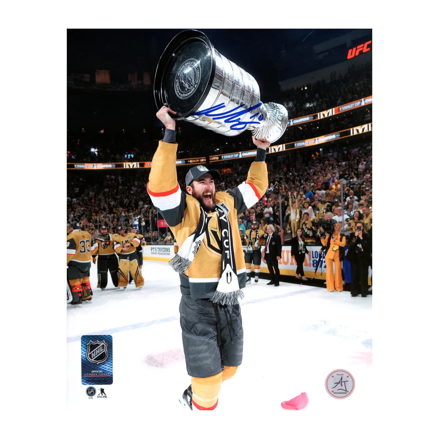 Nic Roy Autographed Vegas Golden Knights Stanley Cup 8x10 Photo Nic Roy Photo 8x10-stanley-cup, Vegas Golden Knights, supplier stock photo
