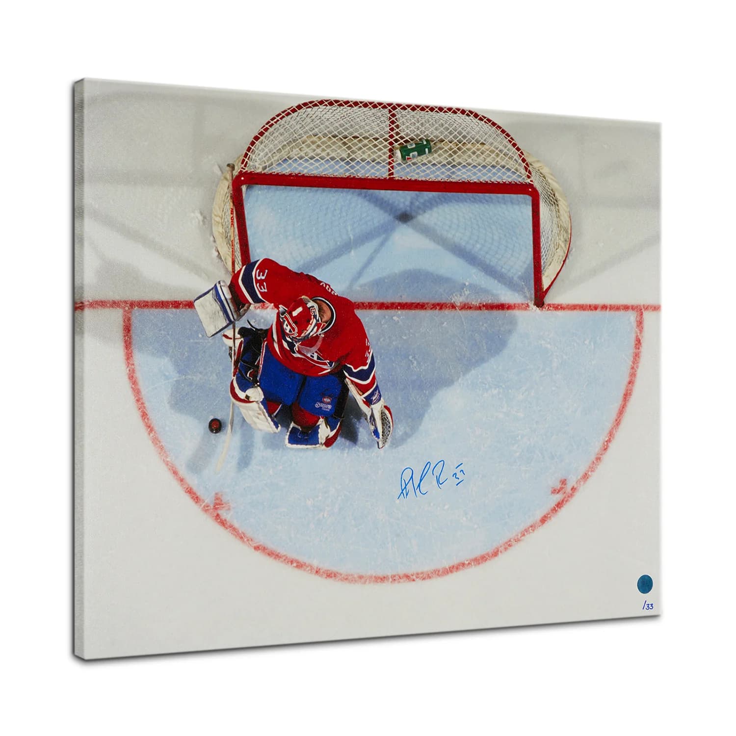 Patrick Roy Autographed Montreal Canadiens Overhead 20x24 Art Canvas #/33 Patrick Roy Canvas 20x24-patrick-roy-overhead-art-33, Montreal Canadiens, supplier stock photo