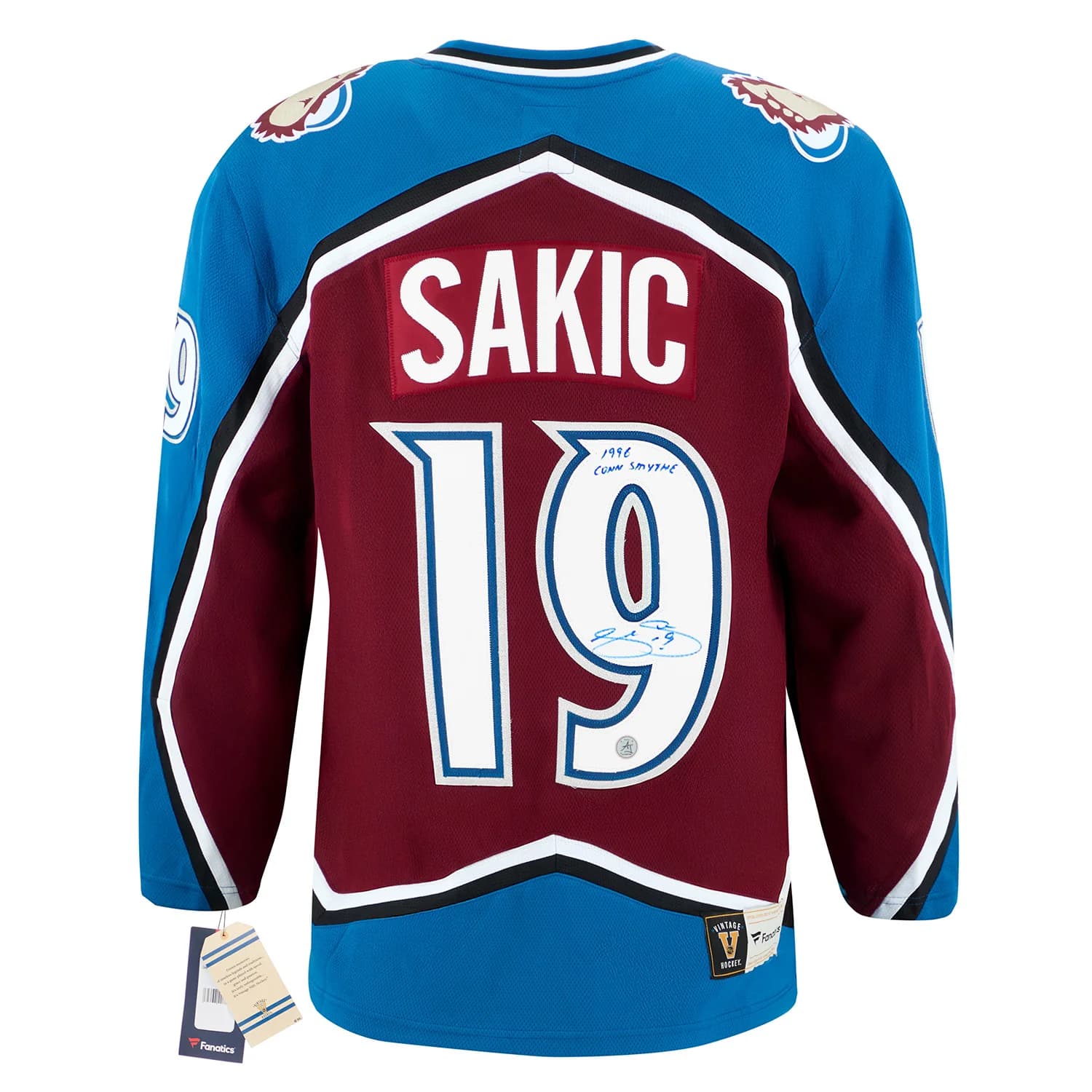 Joe Sakic Colorado Avalanche Signed & Inscribed 1996 Stanley Cup Fanatics Jersey Joe Sakic Jersey inscribed-1996-stanley-cup, Colorado Avalanche, supplier stock photo
