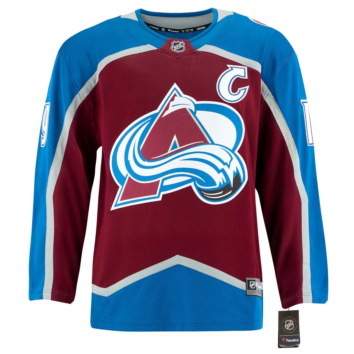 Joe Sakic Autographed Colorado Avalanche Fanatics Breakaway Jersey Joe Sakic Jersey breakaway, Colorado Avalanche, view 2, supplier stock photo