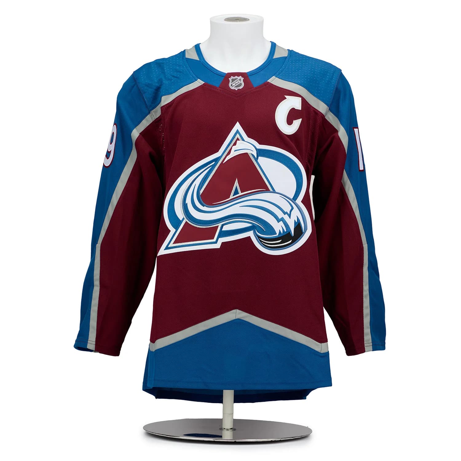 Joe Sakic Signed Colorado Avalanche Championship Portrait Art Jersey #14/19 Joe Sakic Jersey joe-sakic-colorado-avalanche-championship, Colorado Avalanche, view 2, supplier stock photo
