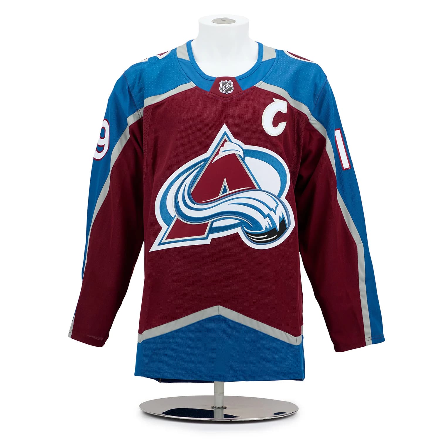 Joe Sakic Signed Colorado Avalanche Championship Portrait Art Jersey #16/19 Joe Sakic Jersey joe-sakic-colorado-avalanche-championship, Colorado Avalanche, view 2, supplier stock photo