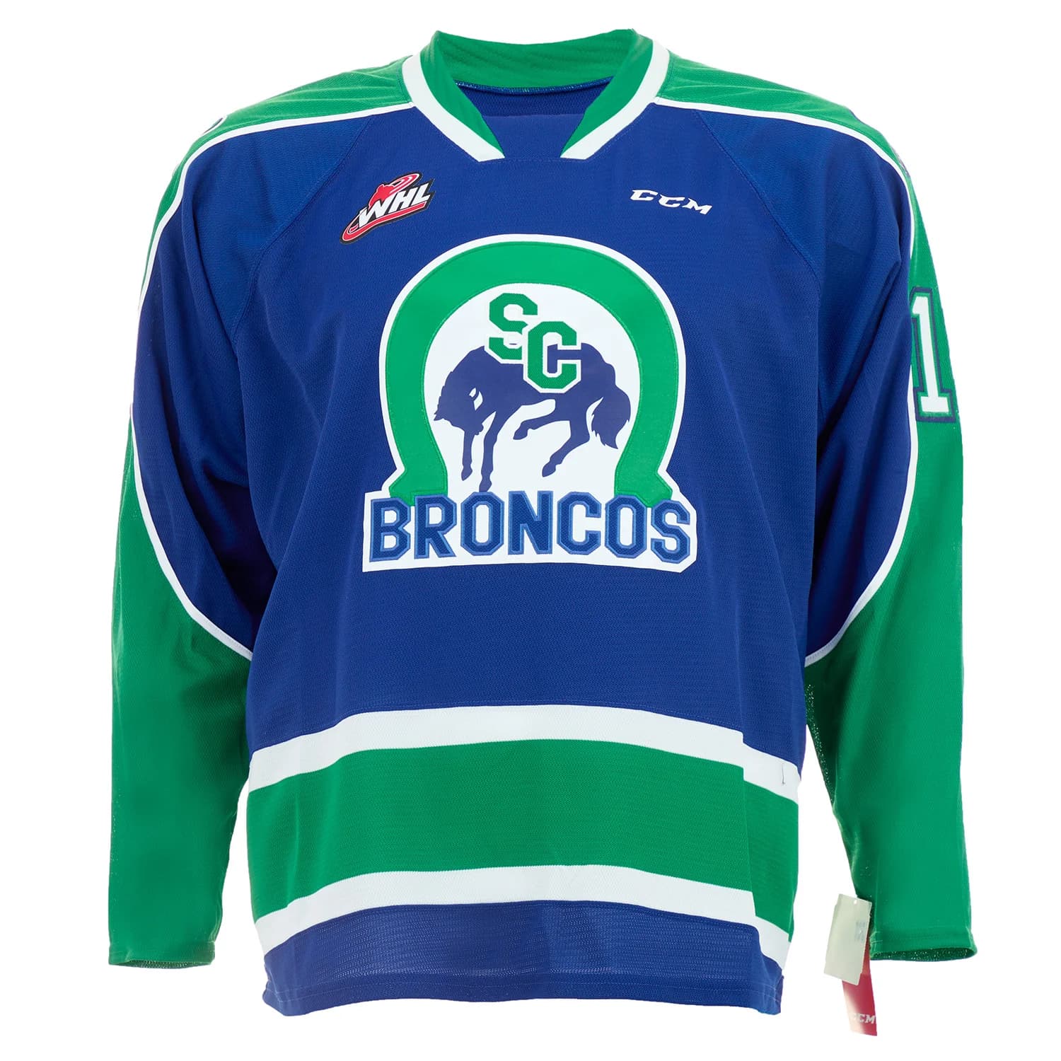 Joe Sakic Autographed Swift Current Broncos CCM CHL Hockey Jersey Joe Sakic Jersey swift-current-ccm-chl-hockey, Denver Broncos, view 2, supplier stock photo