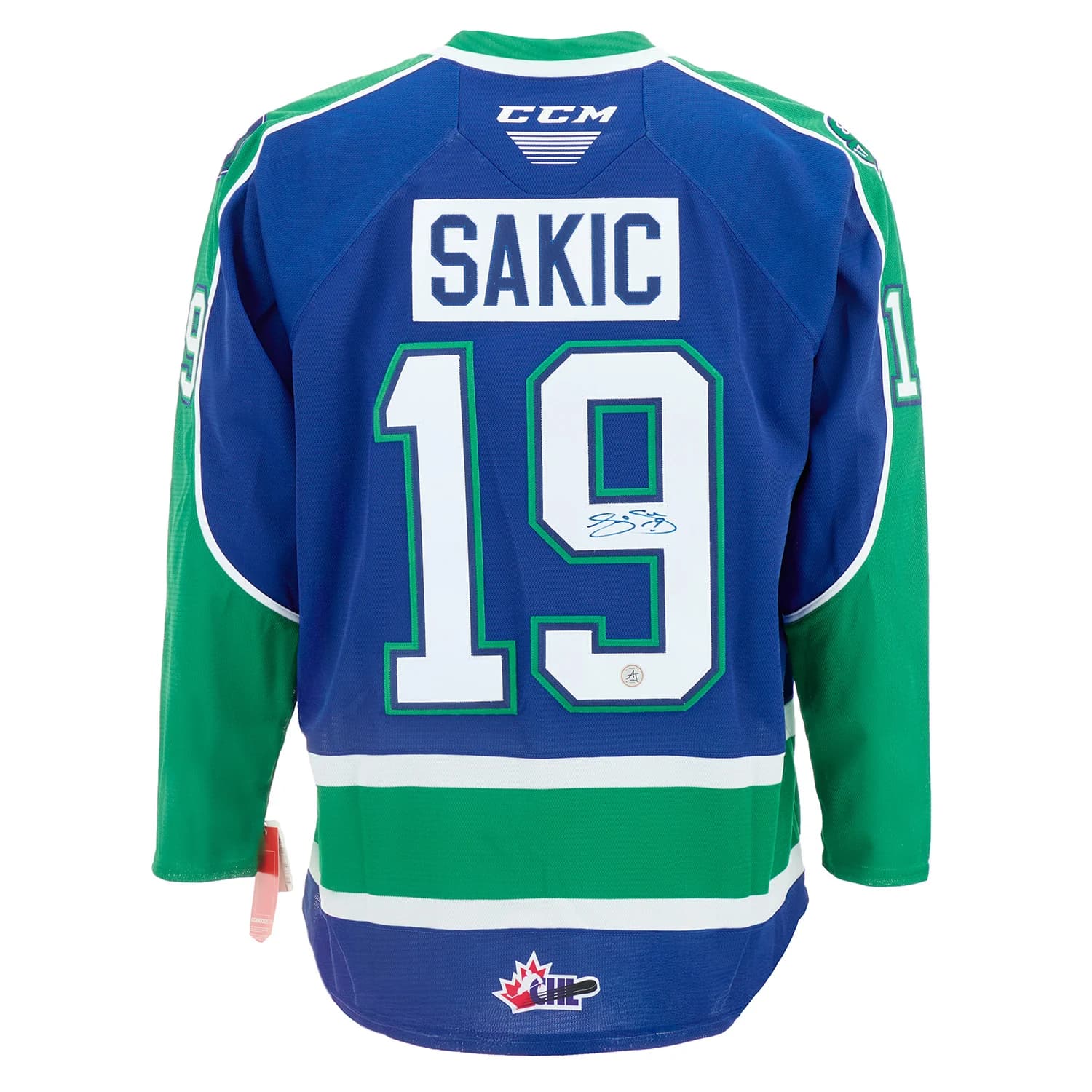 Joe Sakic Autographed Swift Current Broncos CCM CHL Hockey Jersey Joe Sakic Jersey swift-current-ccm-chl-hockey, Denver Broncos, supplier stock photo