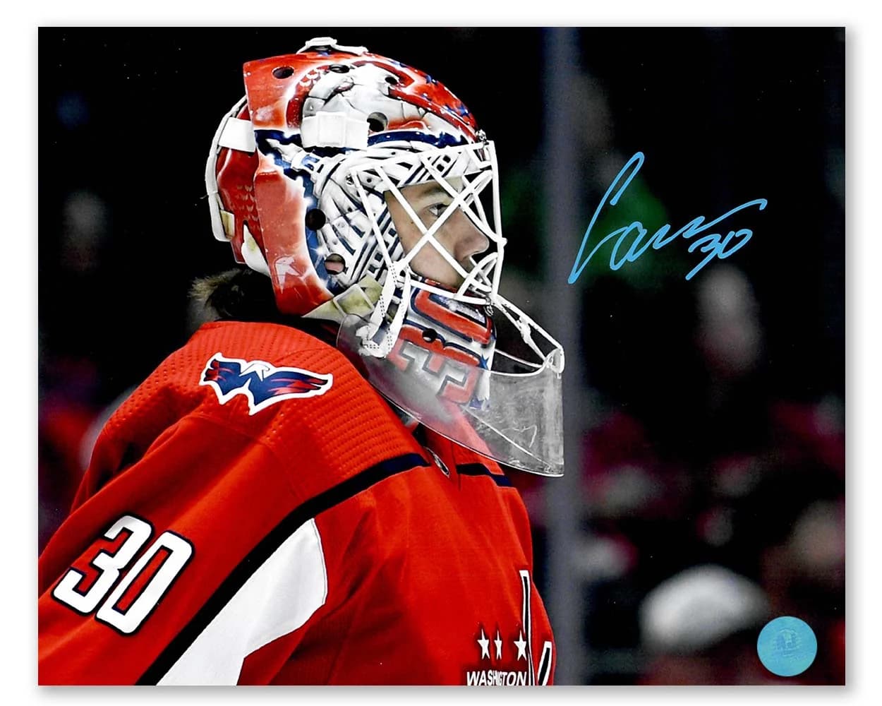 Ilya Samsonov Autographed Washington Capitals Goalie Mask Profile 8x10 Photo Ilya Samsonov Photo 8x10-ilya-samsonov-washington-capitals-goalie, Washington Capitals, supplier stock photo