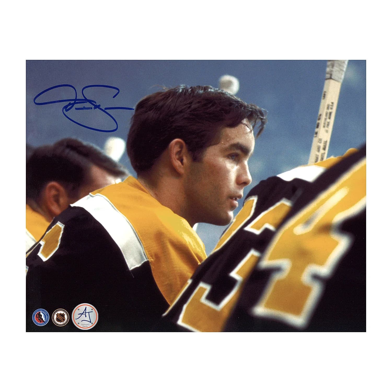 Derek Sanderson Bruins Rookie Autographed Rookie Bench 8x10 Photo Derek Sanderson Photo 8x10-bruins-rookie-bench, supplier stock photo