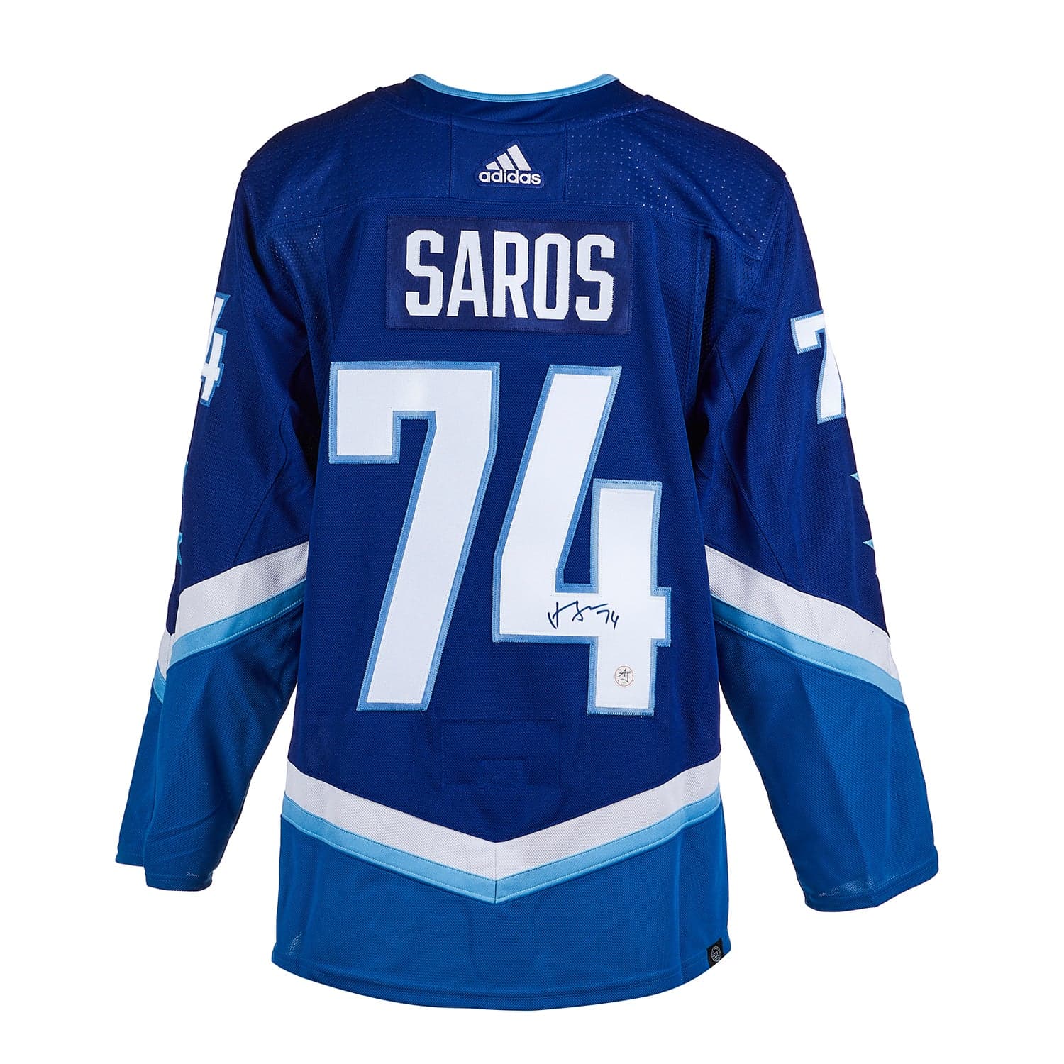 Juuse Saros Signed NHL All-Star 2022 NHL All-Star Game adidas Jersey Juuse Saros Jersey 2022-nhl-all-star-game-blue, supplier stock photo