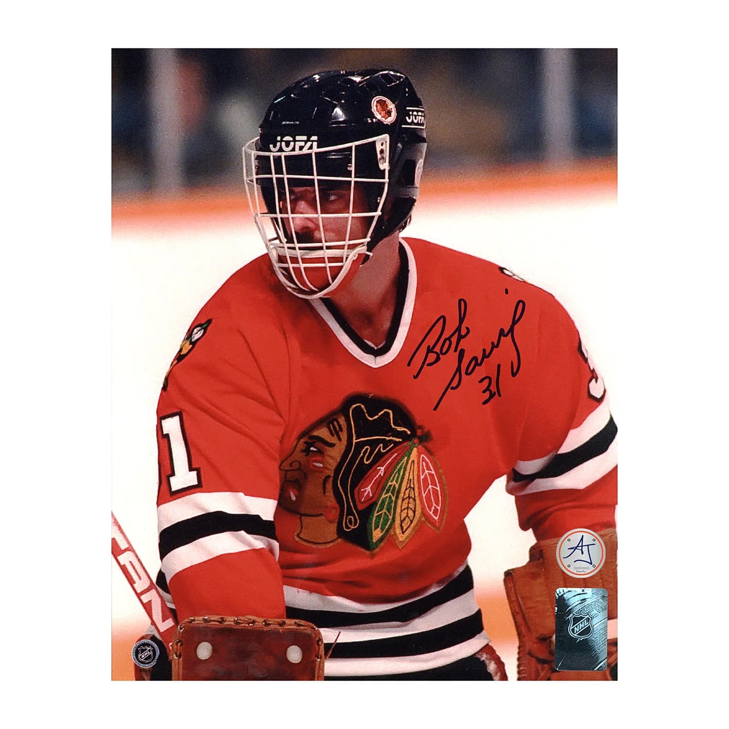 Bob Sauve Signed Chicago Blackhawks Goalie Mask Profile 8x10 Photo Bob Sauve Photo 8x10-goalie-mask-profile, Chicago Blackhawks, supplier stock photo