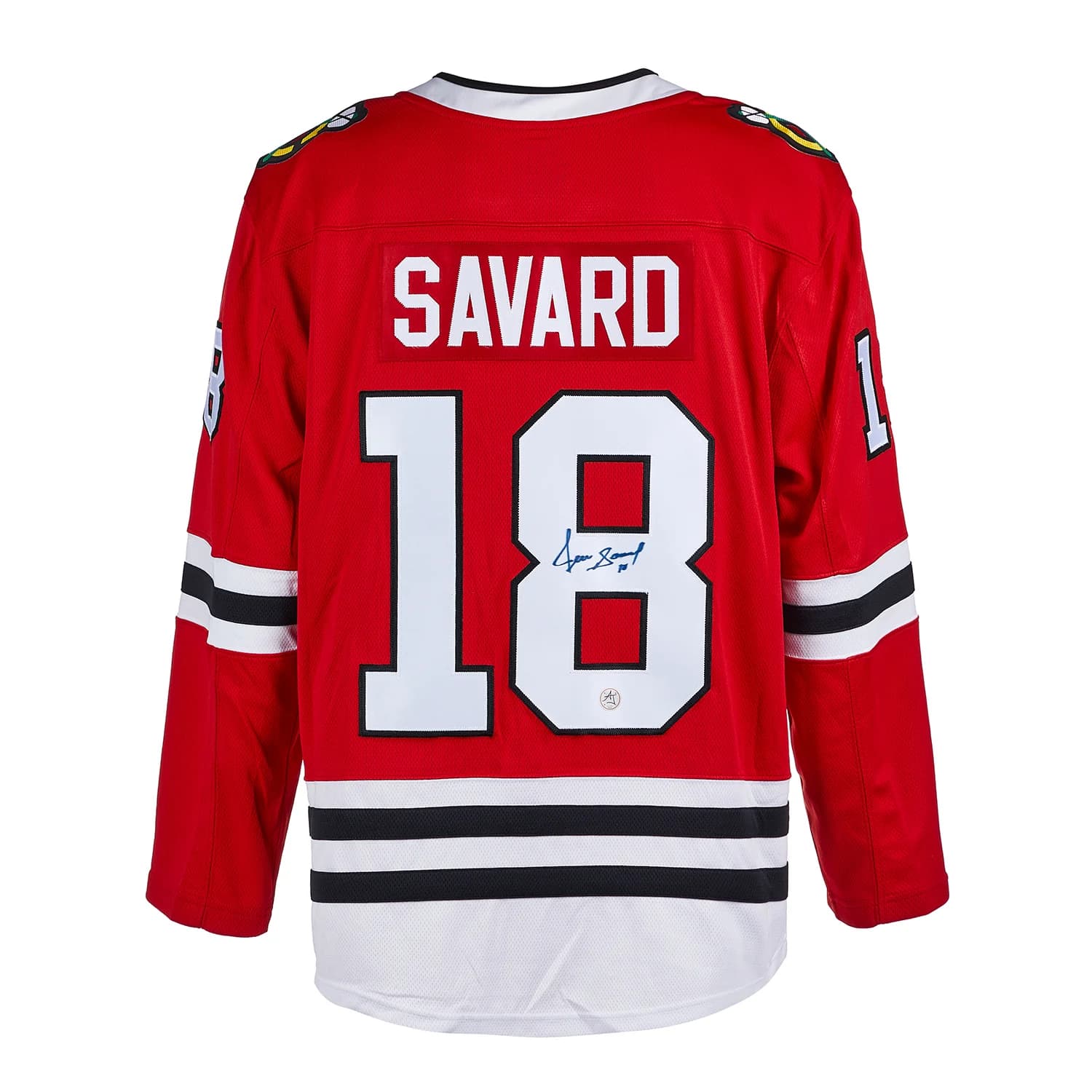 Denis Savard Autographed Chicago Blackhawks Fanatics Breakaway Jersey Denis Savard Jersey breakaway, Chicago Blackhawks, supplier stock photo