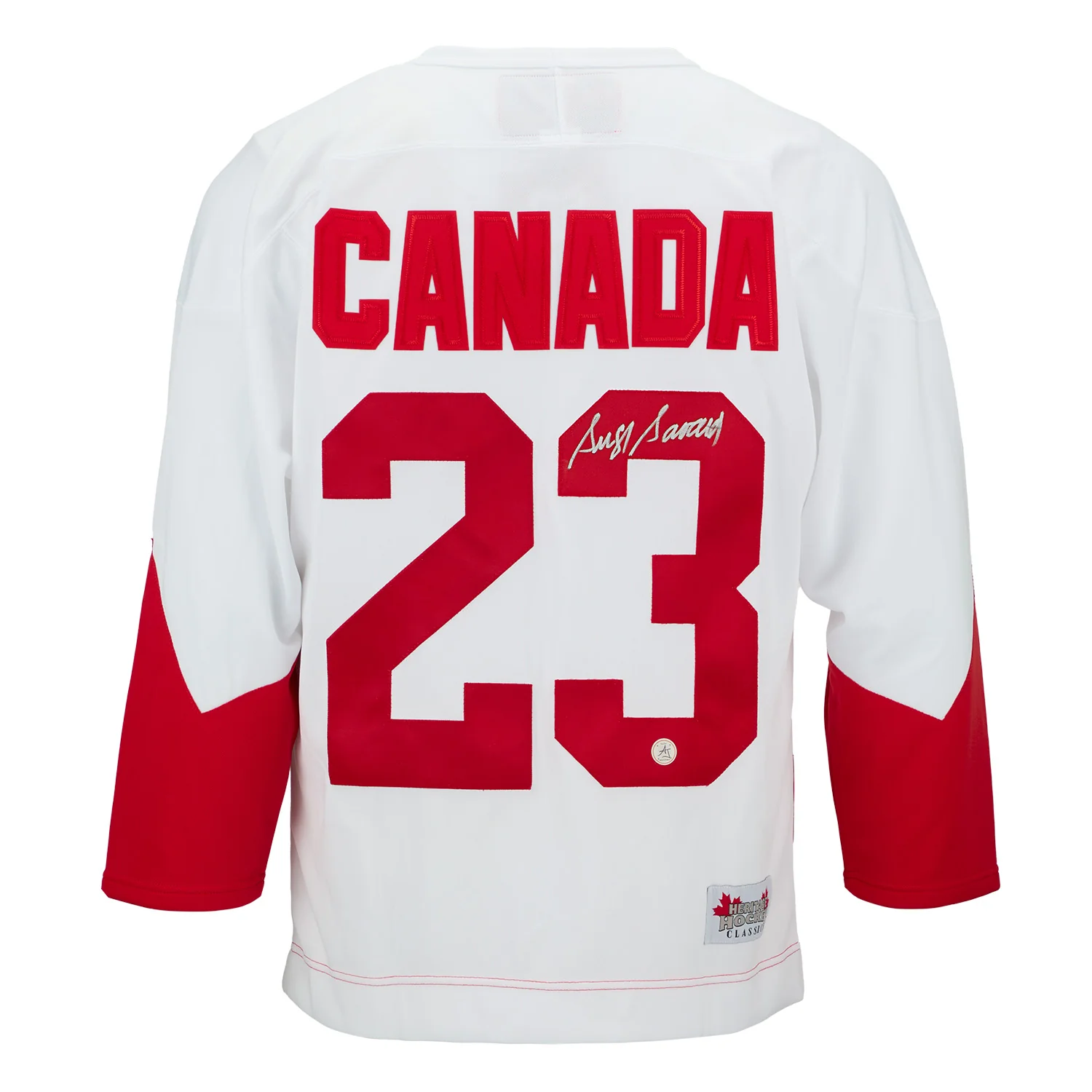 Serge Savard Autographed Team Canada 1972 Summit Series Jersey Serge Savard Jersey team-canada-1972-summit-series, supplier stock photo