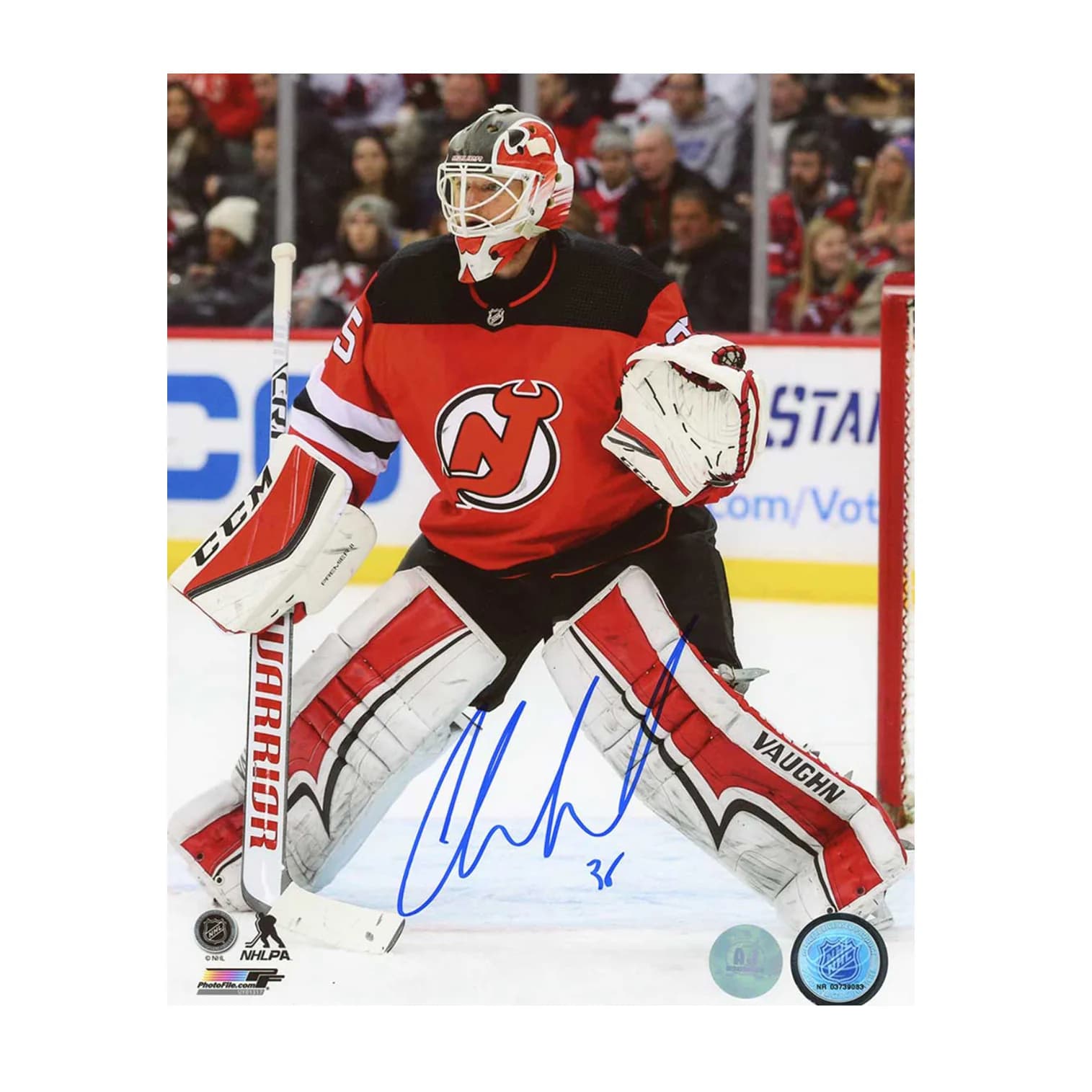 Cory Schneider Autographed New Jersey Devils Netminder 8x10 Photo Cory Schneider Jersey 8x10-netminder, New Jersey Devils, supplier stock photo