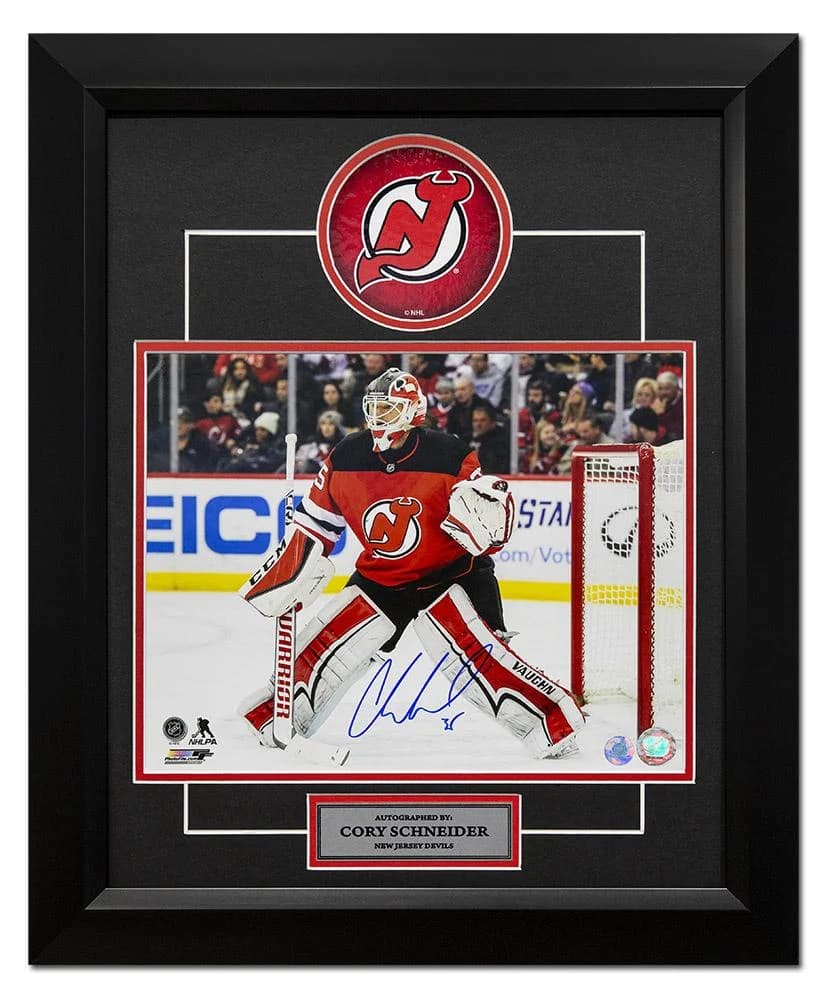 Cory Schneider New Jersey Devils Autographed Goalie Action 20x24 Frame Cory Schneider Jersey 20x24-goalie-action-frame, New Jersey Devils, supplier stock photo