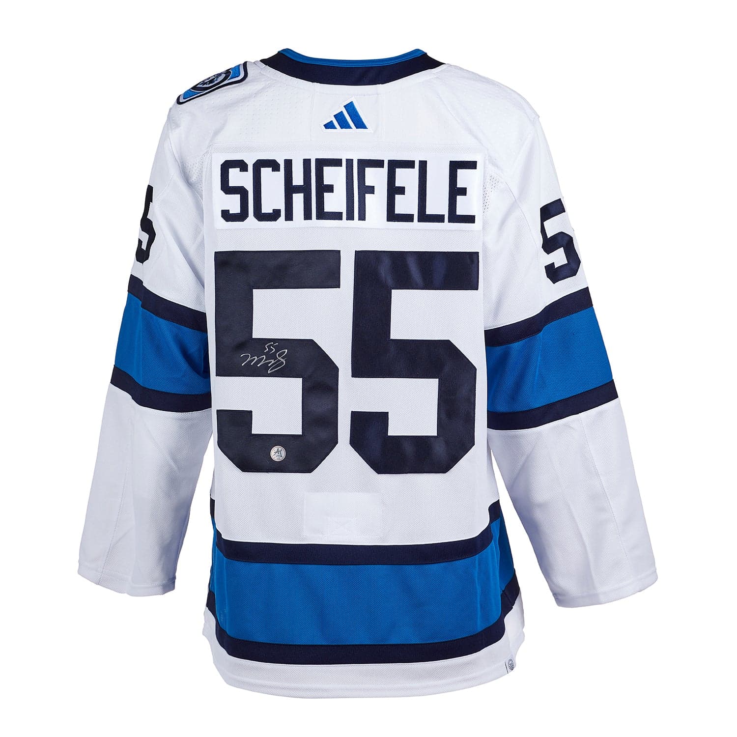 Mark Scheifele Signed Winnipeg Jets Reverse Retro 2.0 adidas Jersey Mark Scheifele Jersey reverse-retro-2-0-adidas, Winnipeg Jets, supplier stock photo