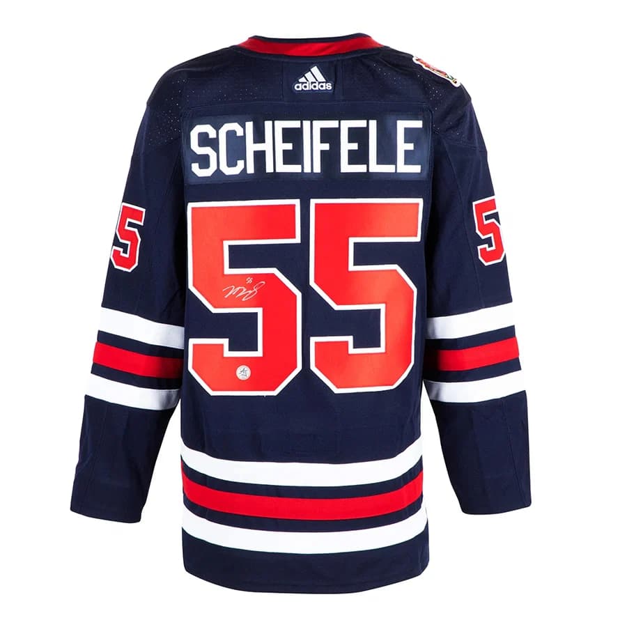 Mark Scheifele Signed Winnipeg Jets 2019 Heritage Classic adidas Jersey Mark Scheifele Jersey 2019-heritage-classic-adidas, Winnipeg Jets, supplier stock photo