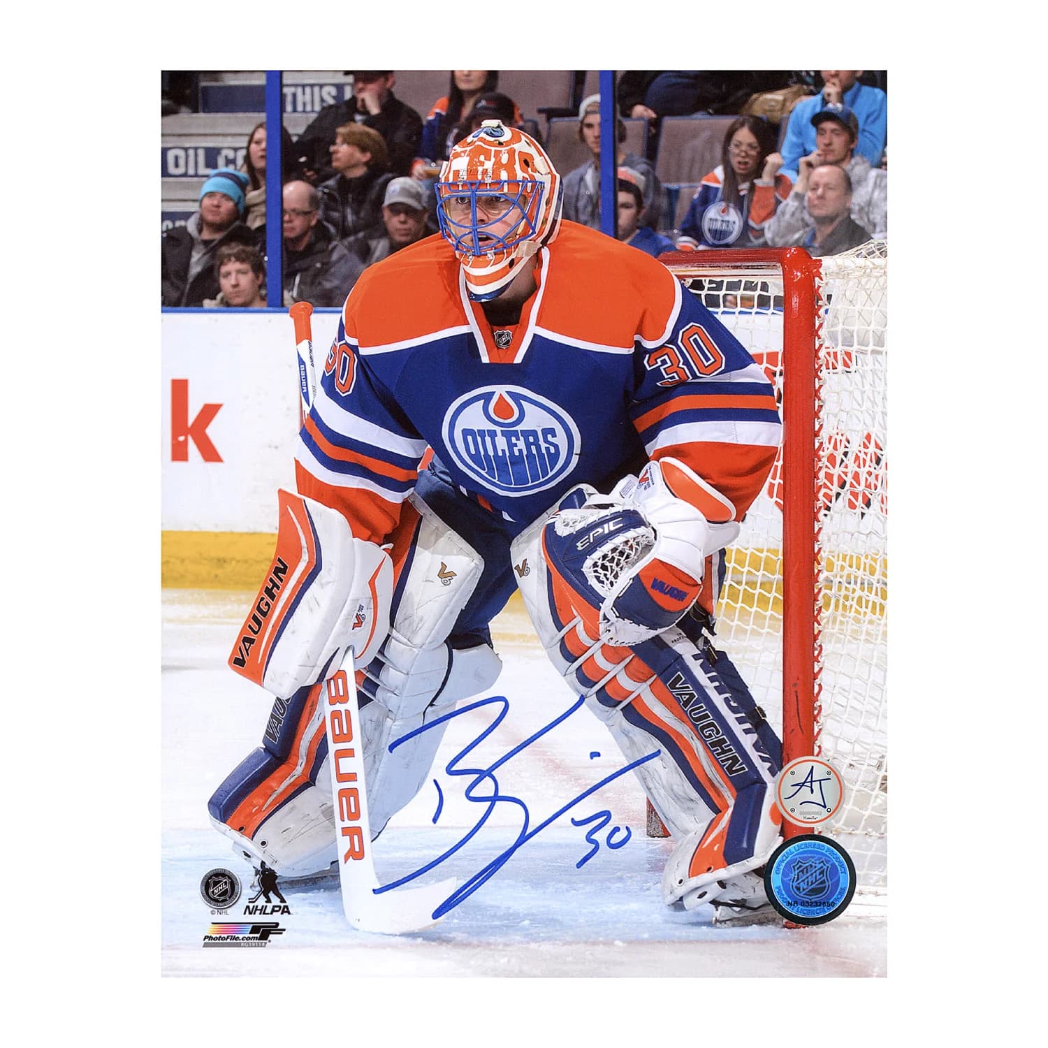 Ben Scrivens Edmonton Oilers Autographed Goalie 8x10 Photo Ben Scrivens Photo 8x10-goalie, Edmonton Oilers, supplier stock photo