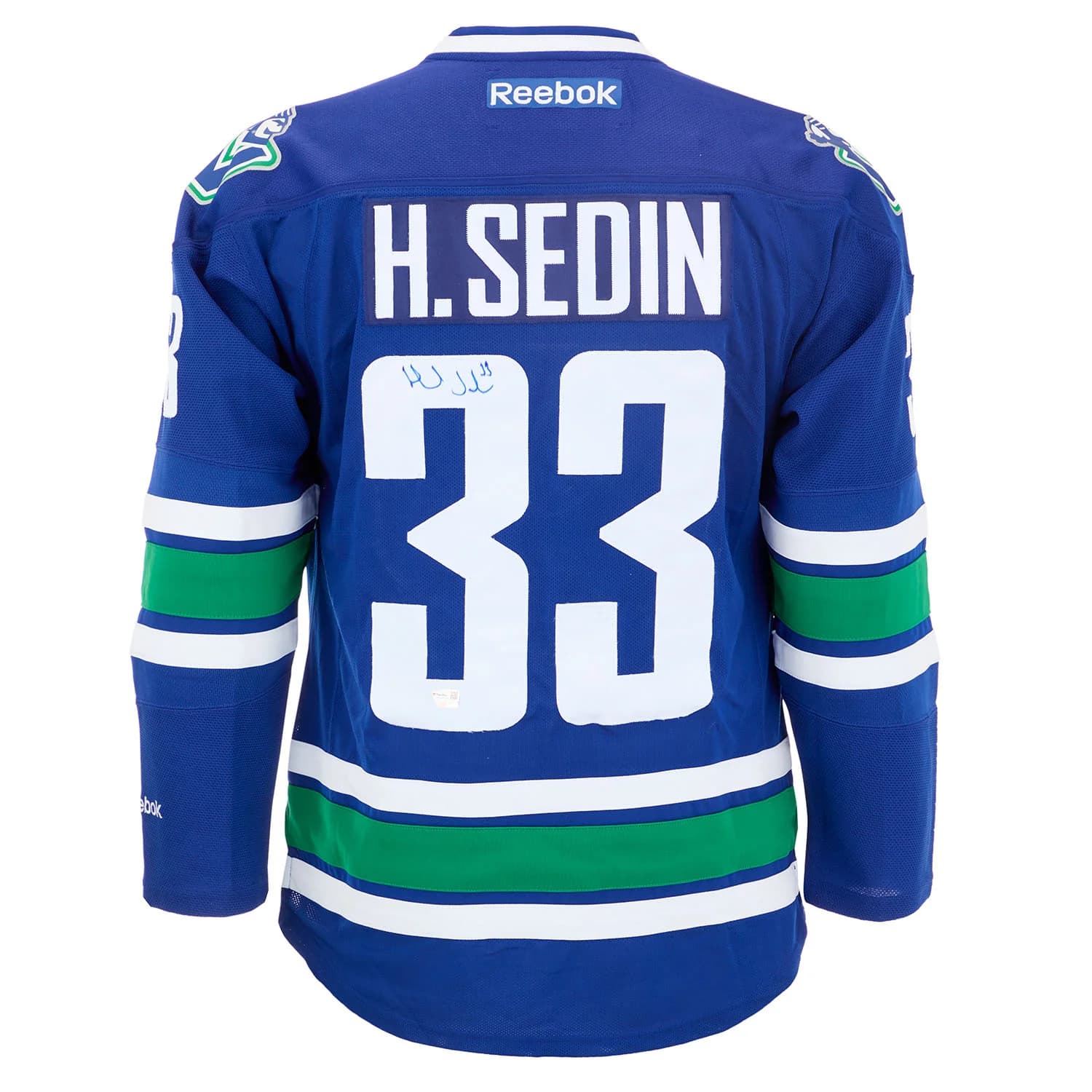 Henrik Sedin Signed Vancouver Canucks Alternate Rink Logo Vintage Reebok Jersey Henrik Sedin Jersey alternate-rink-logo-vintage-reebok, Vancouver Canucks, supplier stock photo