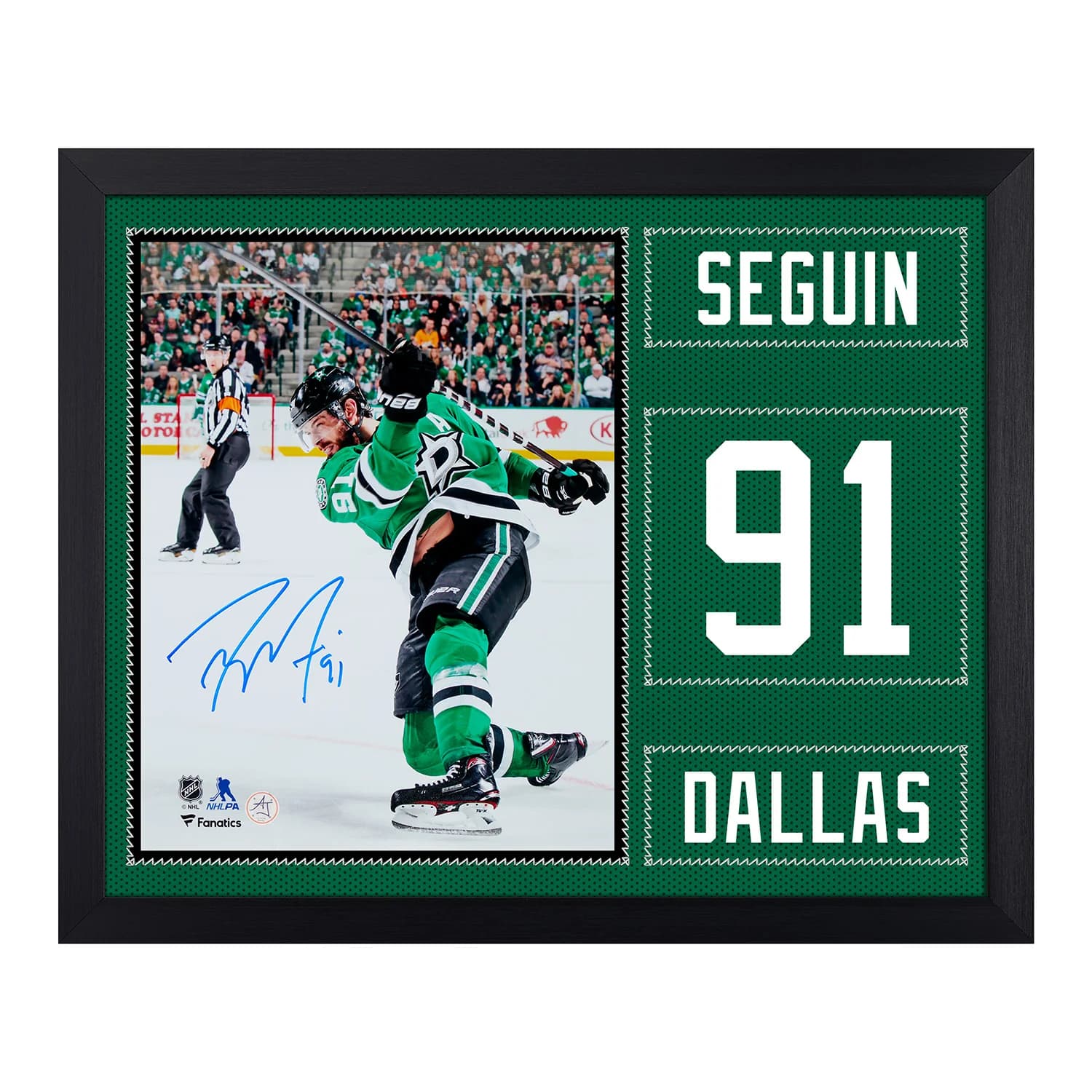 Tyler Seguin Autographed Dallas Stars Uniform Graphic 19x23 Frame Tyler Seguin Jersey 19x23-uniform-graphic-frame, Dallas Stars, supplier stock photo