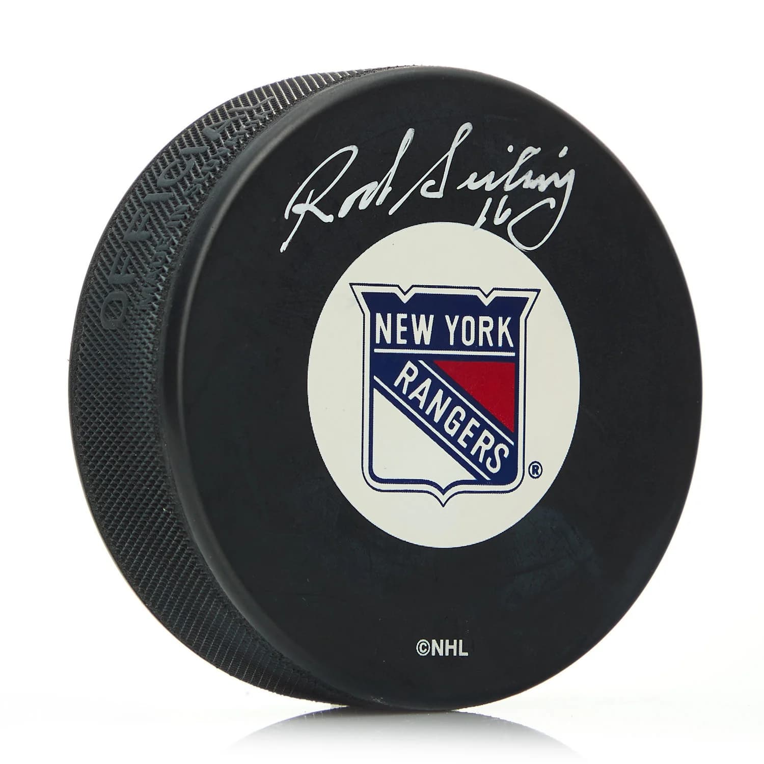 Rod Seiling New York Rangers Autographed Hockey Puck Rod Seiling Puck hockey, New York Rangers, supplier stock photo