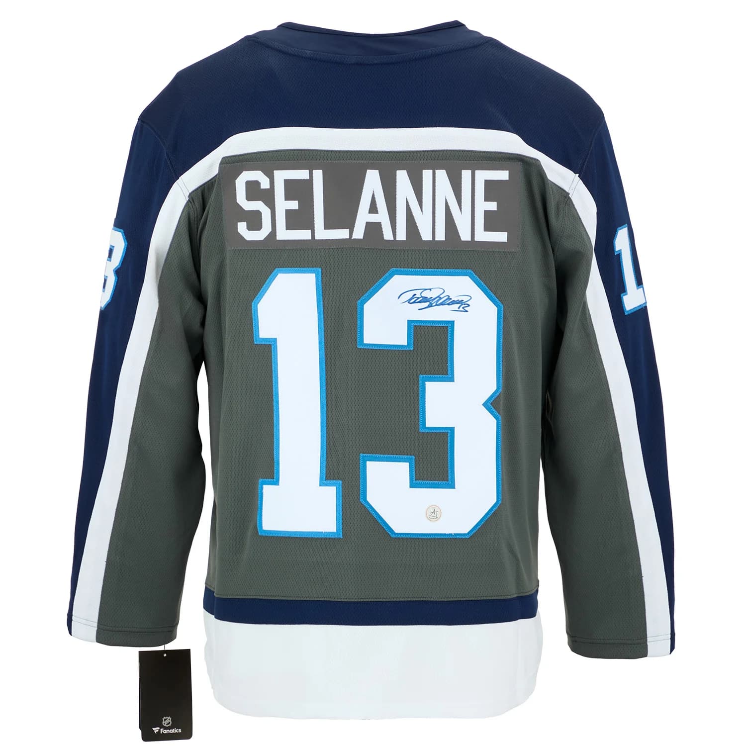 Teemu Selanne Signed Winnipeg Jets Special Edition Fanatics Breakaway Jersey Teemu Selanne Jersey special-edition-breakaway, Winnipeg Jets, supplier stock photo